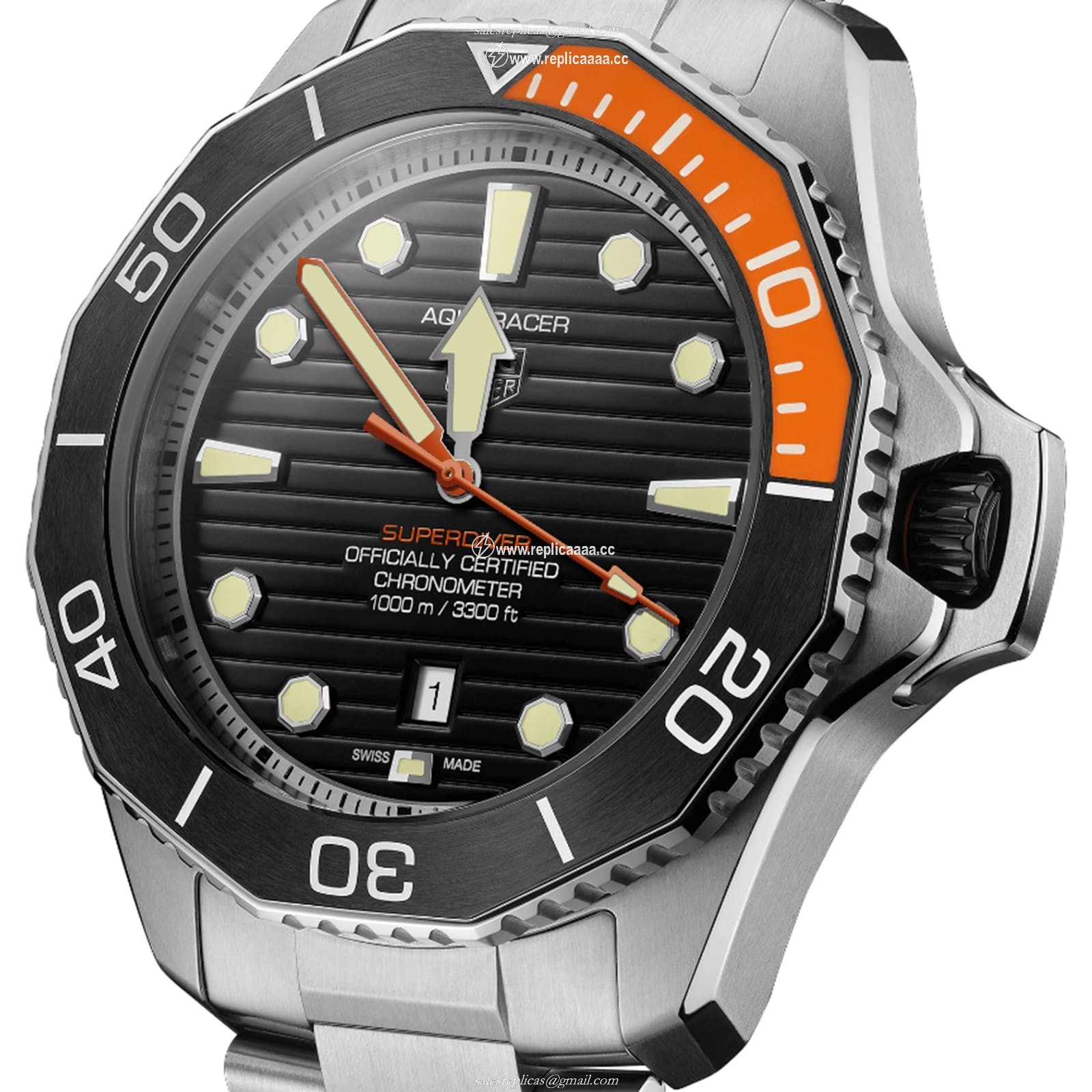 Replica TAG Heuer Aquaracer Professional Superdiver 45mm Mens details WBP5A8A.BF0619