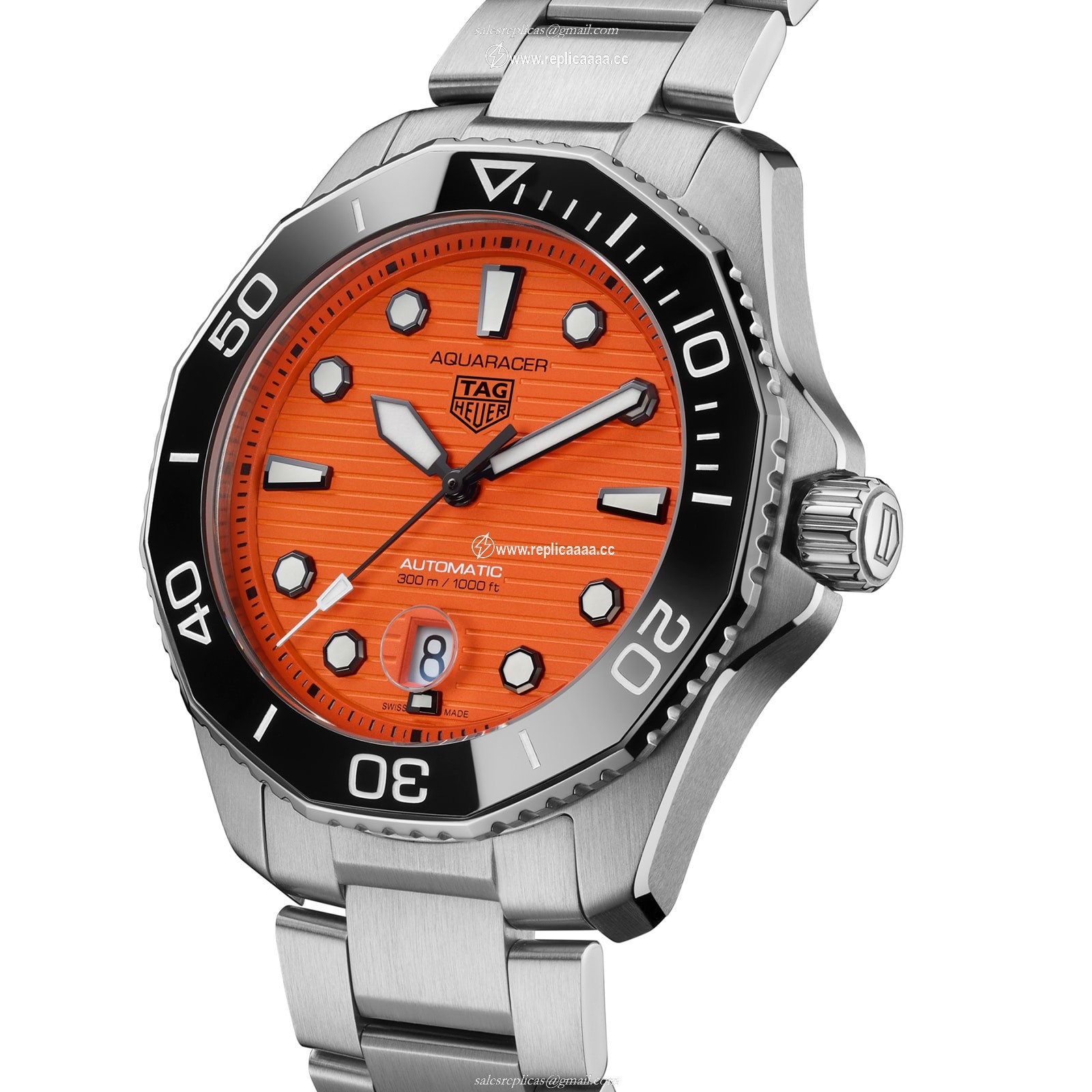 Replica TAG Heuer Aquaracer Professional 300 43mm Orange Diver Mens details WBP201F.BA0632 2 Replica TAG Heuer Aquaracer Professional 300 43mm Orange Diver Mens details WBP201F.BA0632
