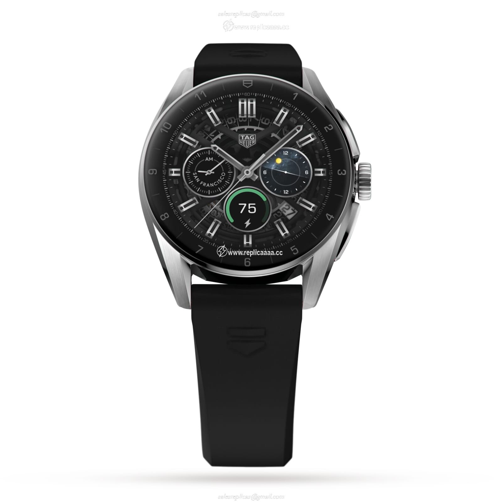 Replica TAG Heuer Connected Calibre E4 42mm - 2022 - Steel Case (SBR80 42mm) - Black Rubber Strap SBR8010.BT6255 2 Replica TAG Heuer Connected Calibre E4 42mm - 2022 - Steel Case (SBR80 42mm) - Black Rubber Strap SBR8010.BT6255