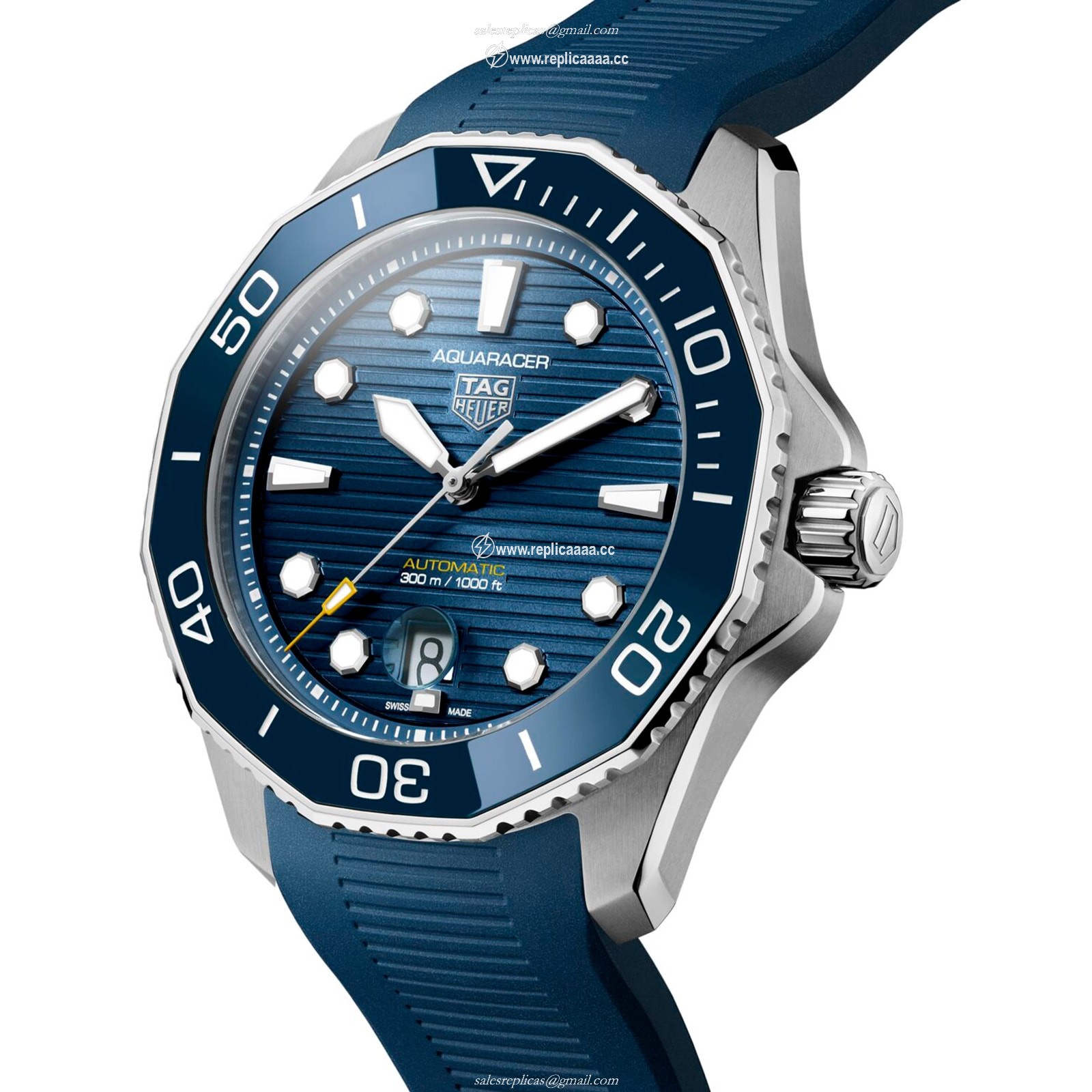 Replica TAG Heuer Aquaracer Calibre 5 43mm Mens details WBP201B.FT6198