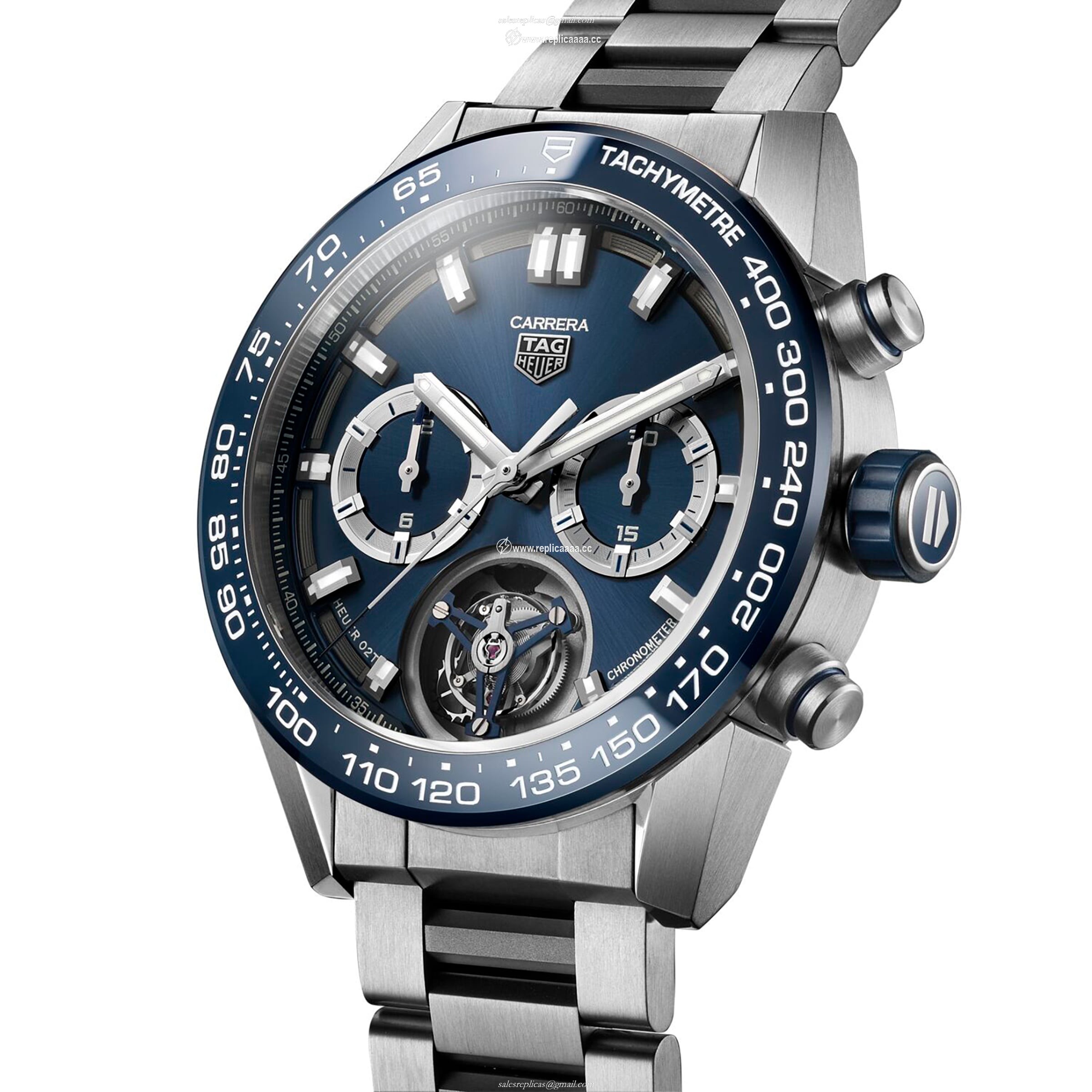 Replica TAG Heuer Carrera Calibre Heuer 02T COSC 45mm Mens details CAR5A8C.BF0707