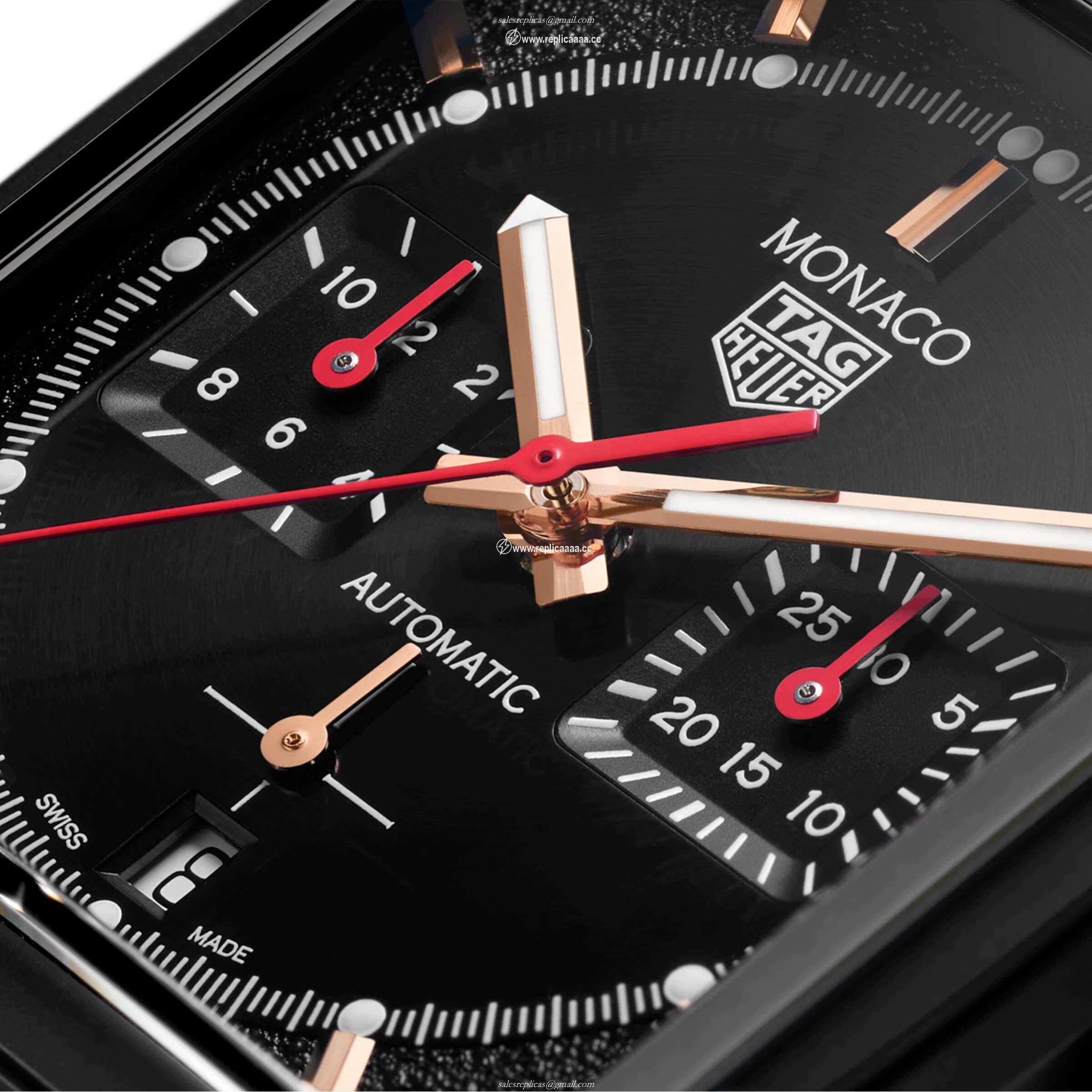 Replica TAG Heuer Monaco Dark Lord 39mm Mens details CBL2180.FC6497 2 Replica TAG Heuer Monaco Dark Lord 39mm Mens details CBL2180.FC6497