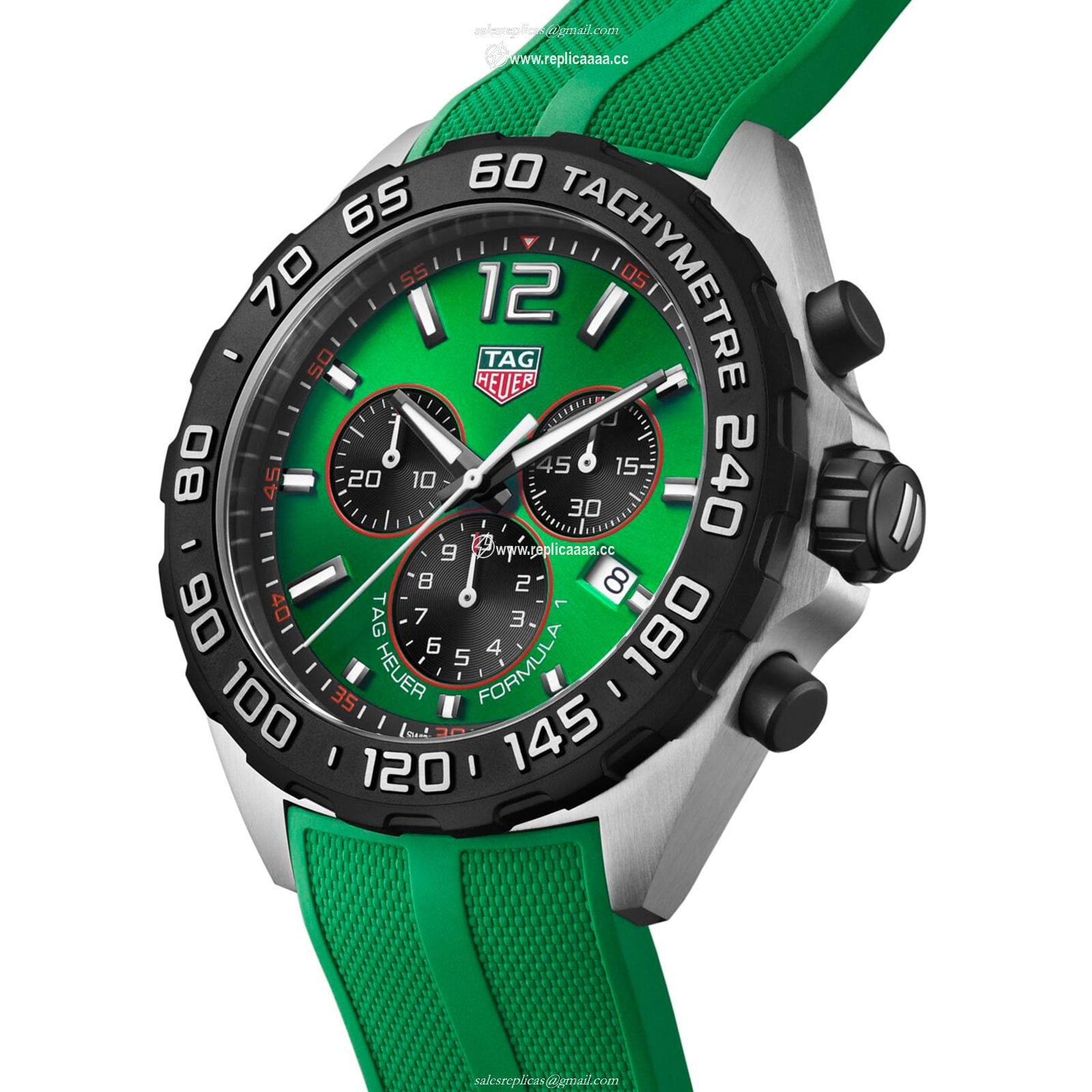 Replica TAG Heuer Formula 1 Chronograph 43mm Mens details Green CAZ101AP.FT8056 2 Replica TAG Heuer Formula 1 Chronograph 43mm Mens details Green CAZ101AP.FT8056