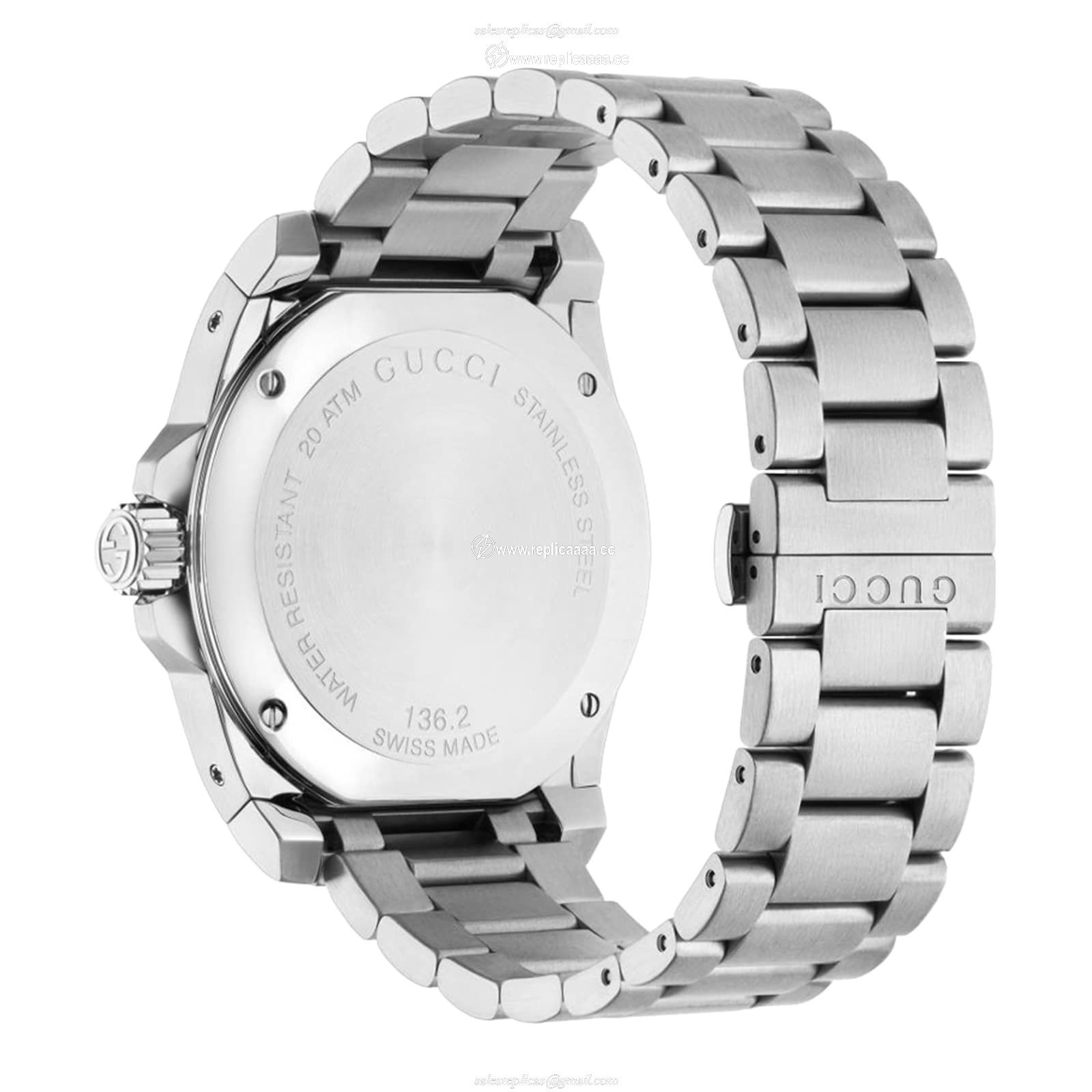 Replica Gucci Gucci Dive Stainless Steel Quartz details YA136208A
