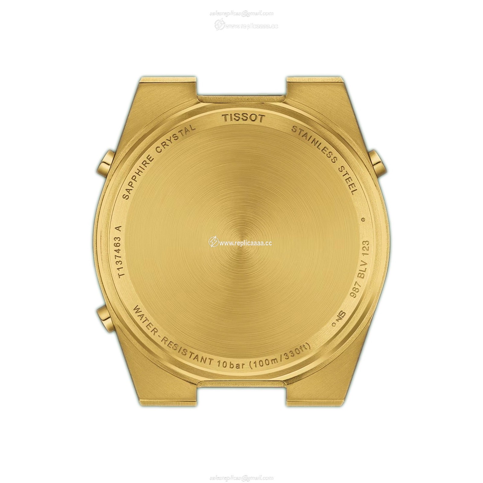 Replica Tissot PRX Digital 40mm Unisex details PVD Yellow Gold T1374633302000 2 Replica Tissot PRX Digital 40mm Unisex details PVD Yellow Gold T1374633302000