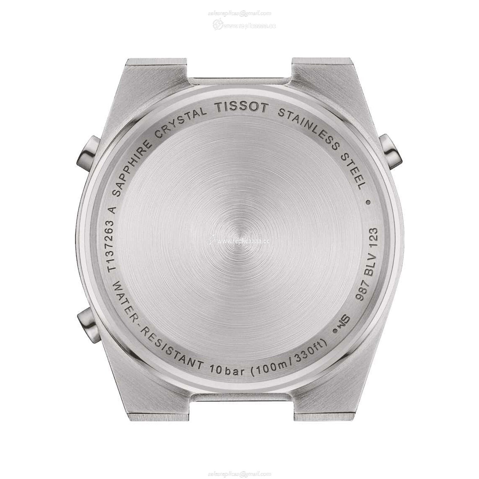 Replica Tissot PRX Digital 35mm Unisex details Silver T1372631103000