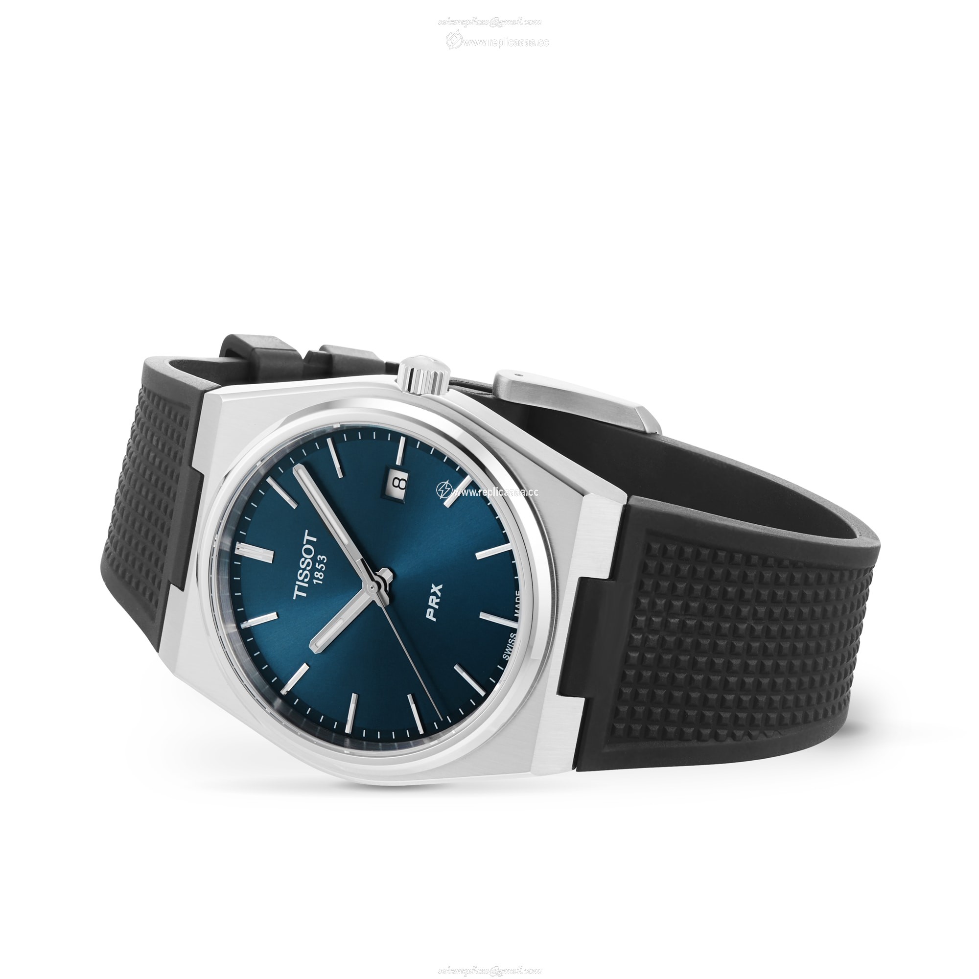Replica Tissot PRX 40mm Mens details Blue T1374101704100