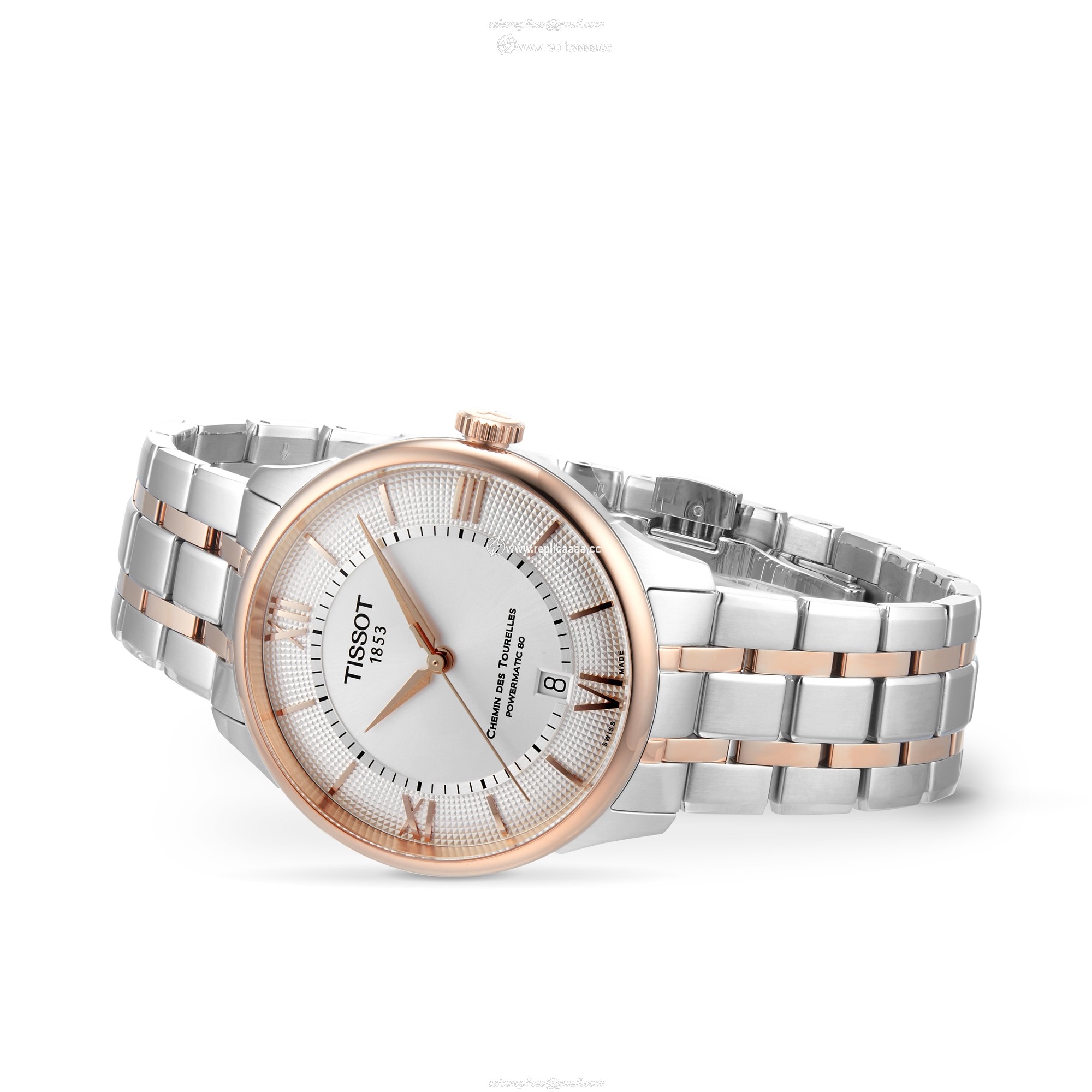 Replica Tissot Chemin Des Tourelles Powermatic 80 39mm Mens details - Silver T1398072203800 2 Replica Tissot Chemin Des Tourelles Powermatic 80 39mm Mens details - Silver T1398072203800