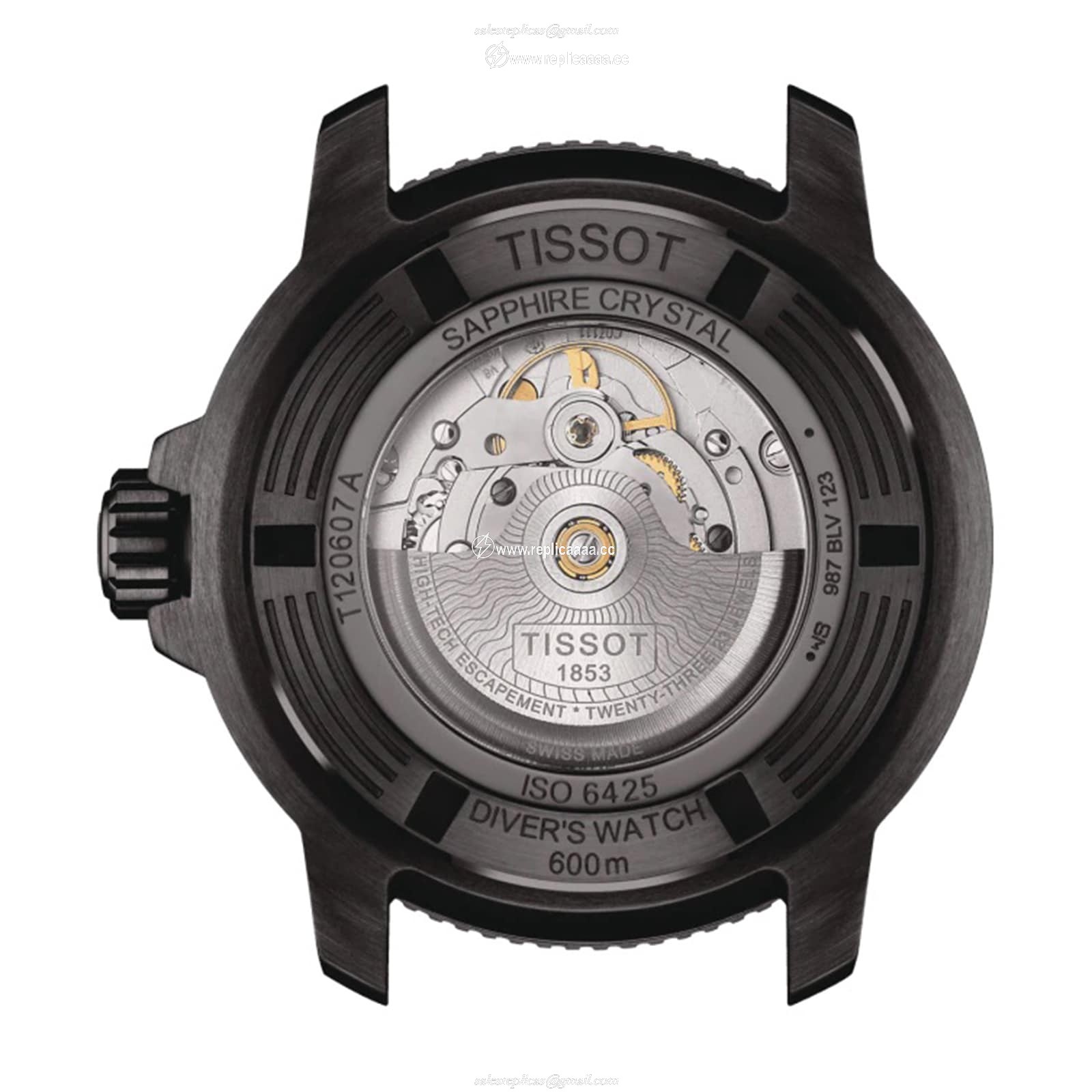 Replica Tissot Seastar 2000 Powermatic 46mm Mens details T1206073704100