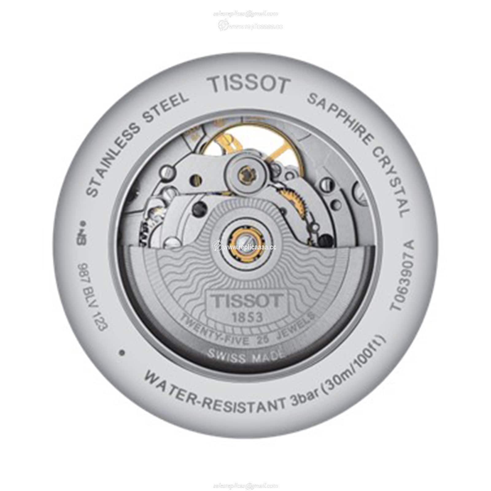 Replica Tissot T-Classic 40mm Mens details T0639072203800