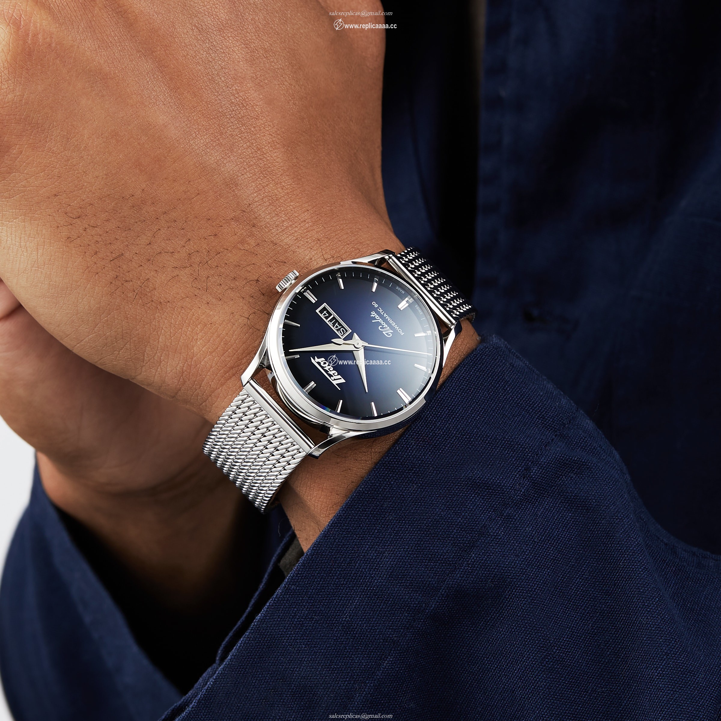 Replica Tissot T-Heritage 42mm Mens details T1184301104100