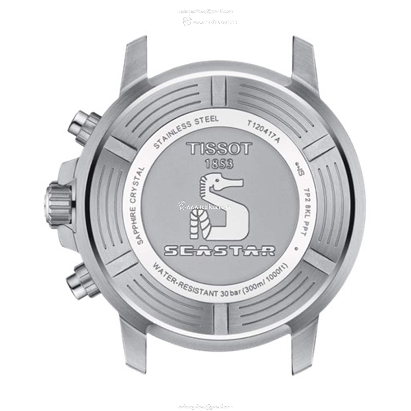 Replica Tissot T-Sport Seastar 1000 45.5mm Mens details T1204171704100