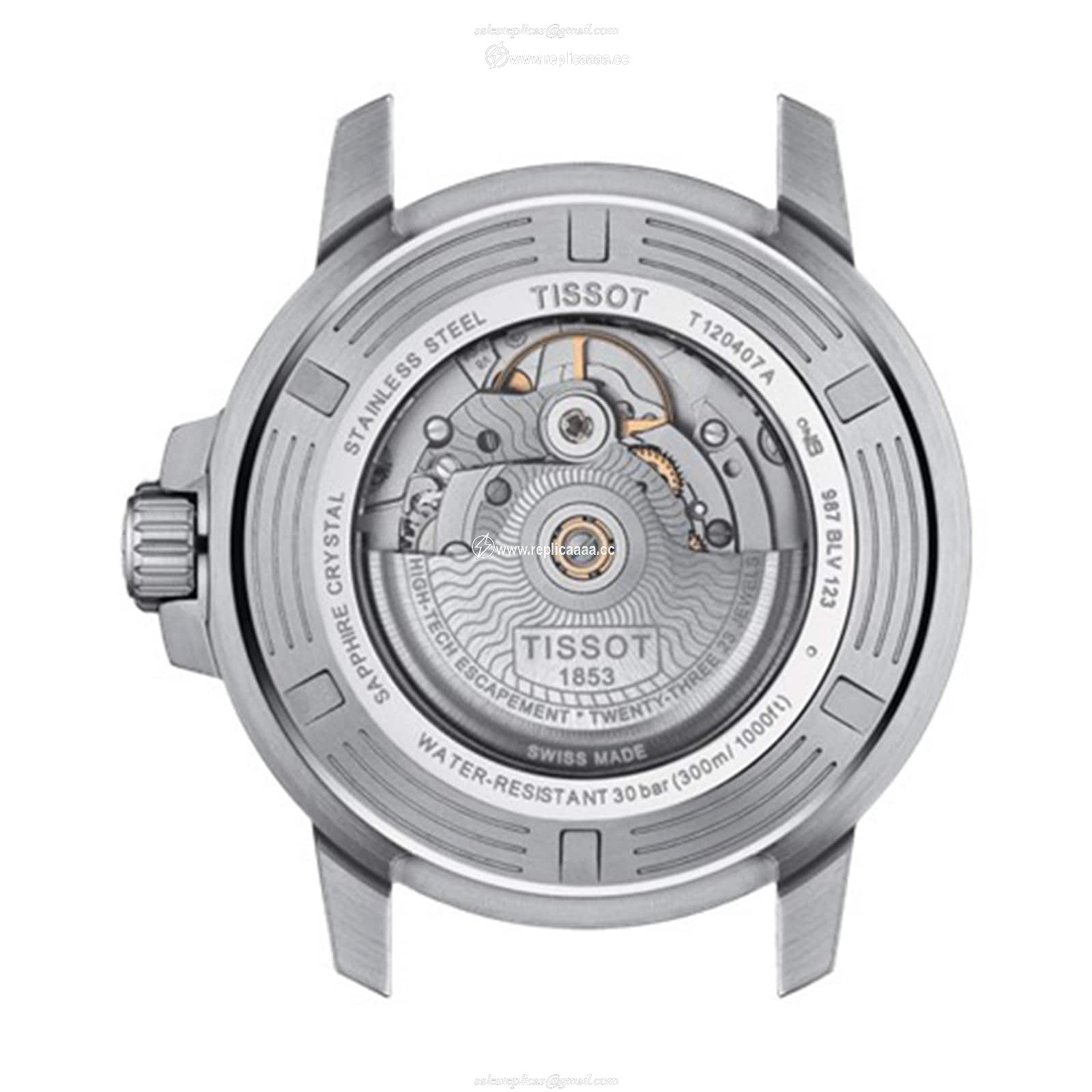 Replica Tissot Seastar 43mm Mens details T1204071104103 2 Replica Tissot Seastar 43mm Mens details T1204071104103