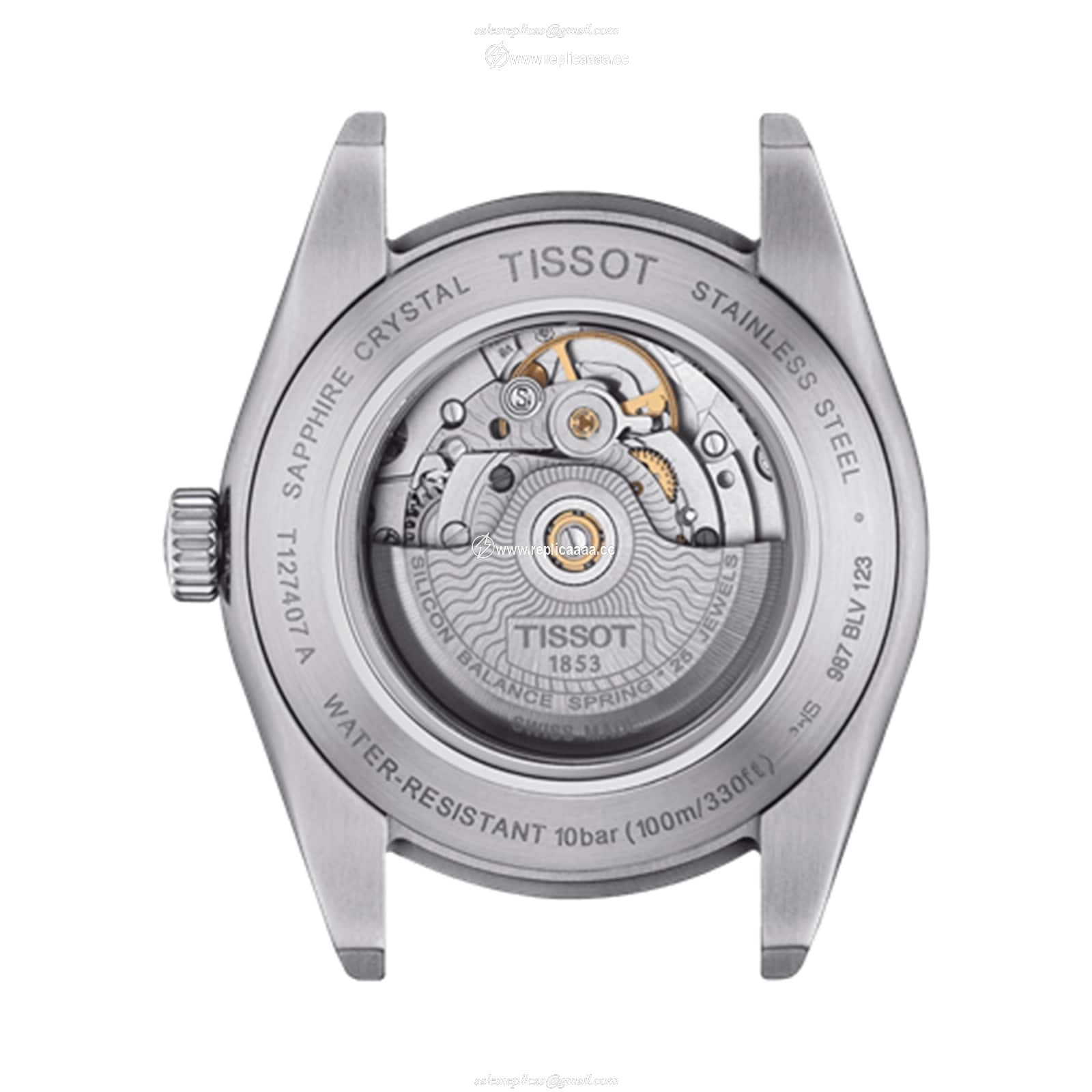 Replica Tissot Gentleman Powermatic 80 Silicium 40mm Mens details T1274071109101 2 Replica Tissot Gentleman Powermatic 80 Silicium 40mm Mens details T1274071109101
