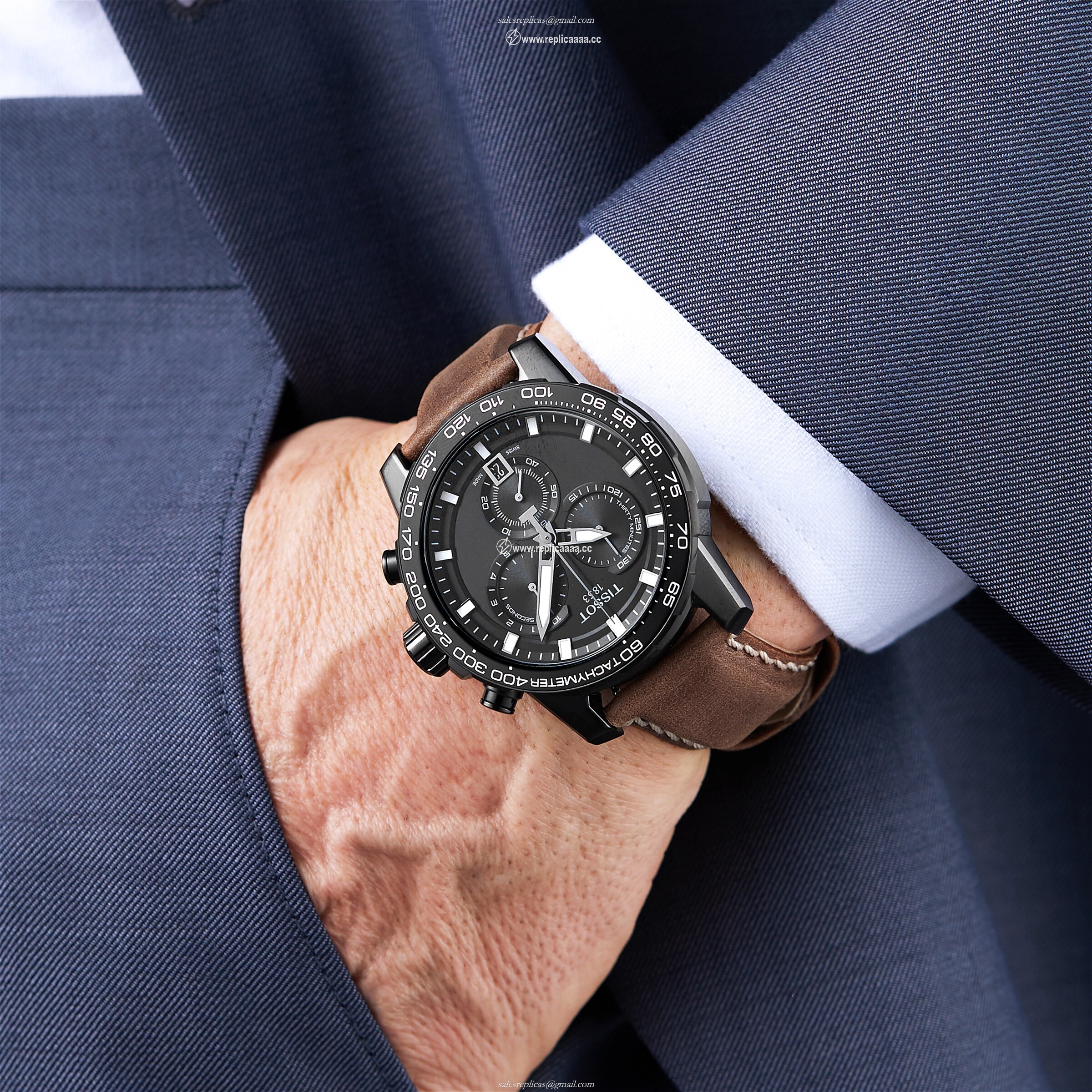 Replica Tissot T-Sport Supersport Chronograph 45.5mm Mens details T1256173605101 2 Replica Tissot T-Sport Supersport Chronograph 45.5mm Mens details T1256173605101