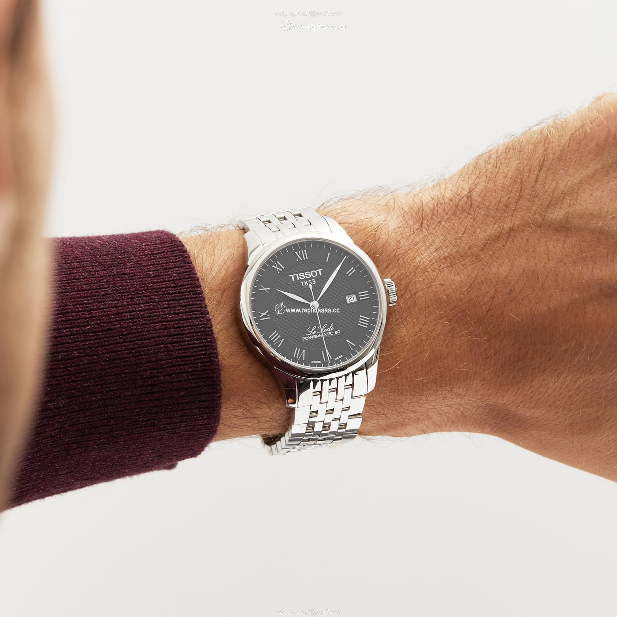 Replica Tissot T-Classic Le Locle 40mm Mens details T0064071105300