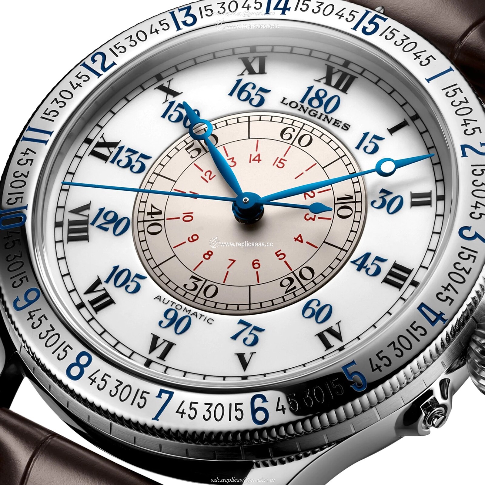 Replica Longines The Lindbergh Hour Angle 47.5mm Mens details L26784110 2 Replica Longines The Lindbergh Hour Angle 47.5mm Mens details L26784110