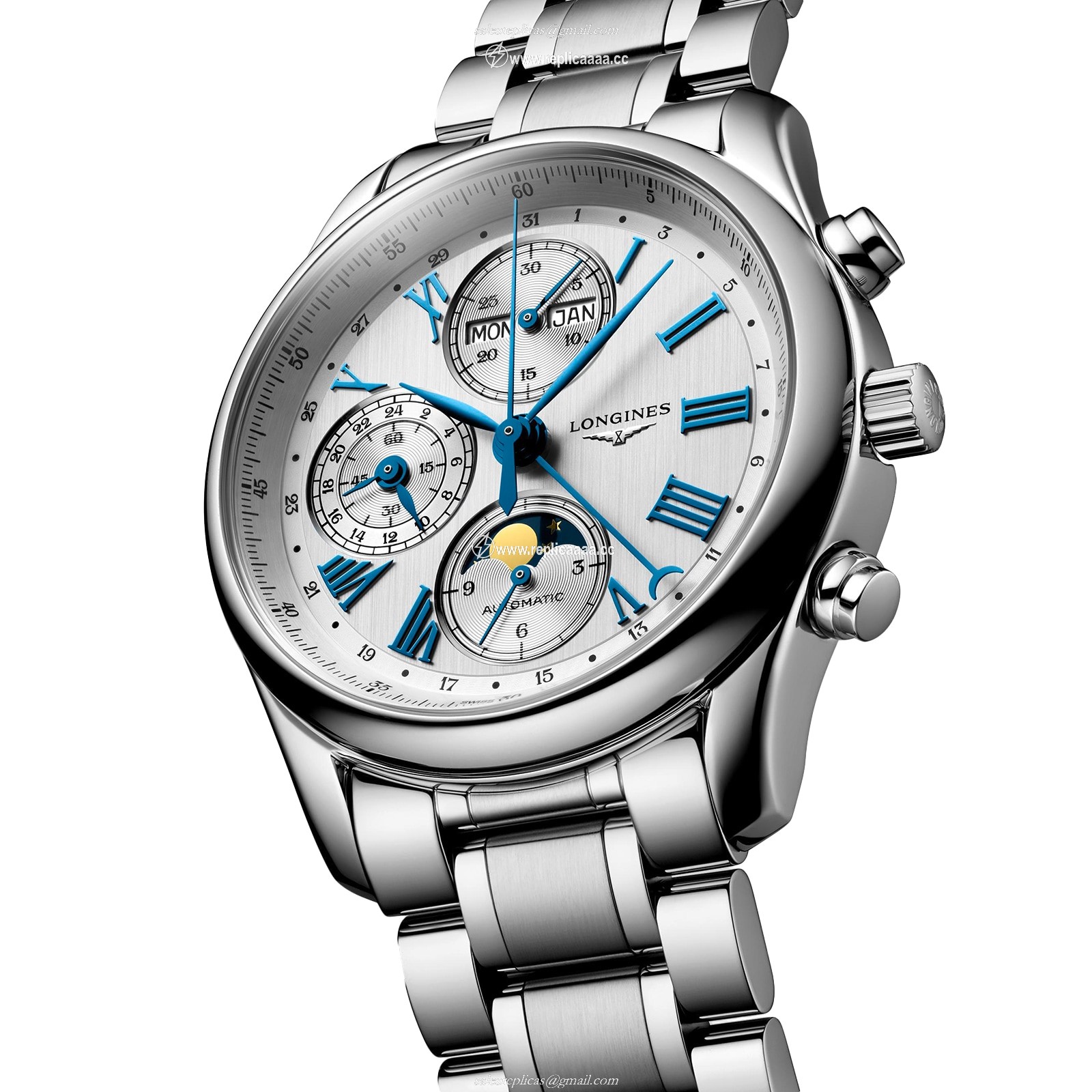 Replica Longines Master Collection 40mm Mens details Silver L26734716 2 Replica Longines Master Collection 40mm Mens details Silver L26734716
