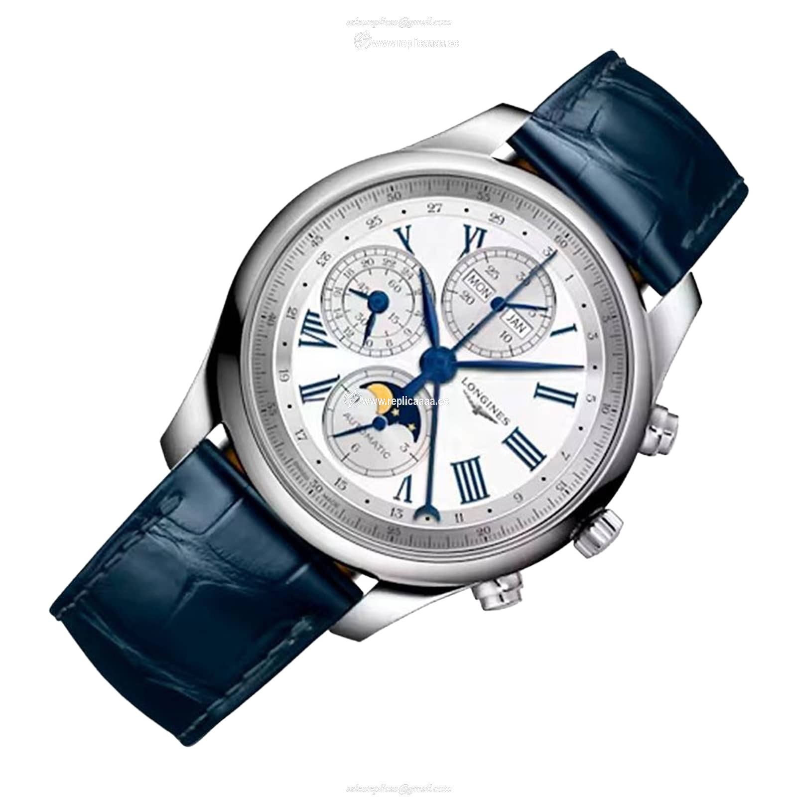 Replica Longines Master Collection 42mm Mens details Silver L27734712