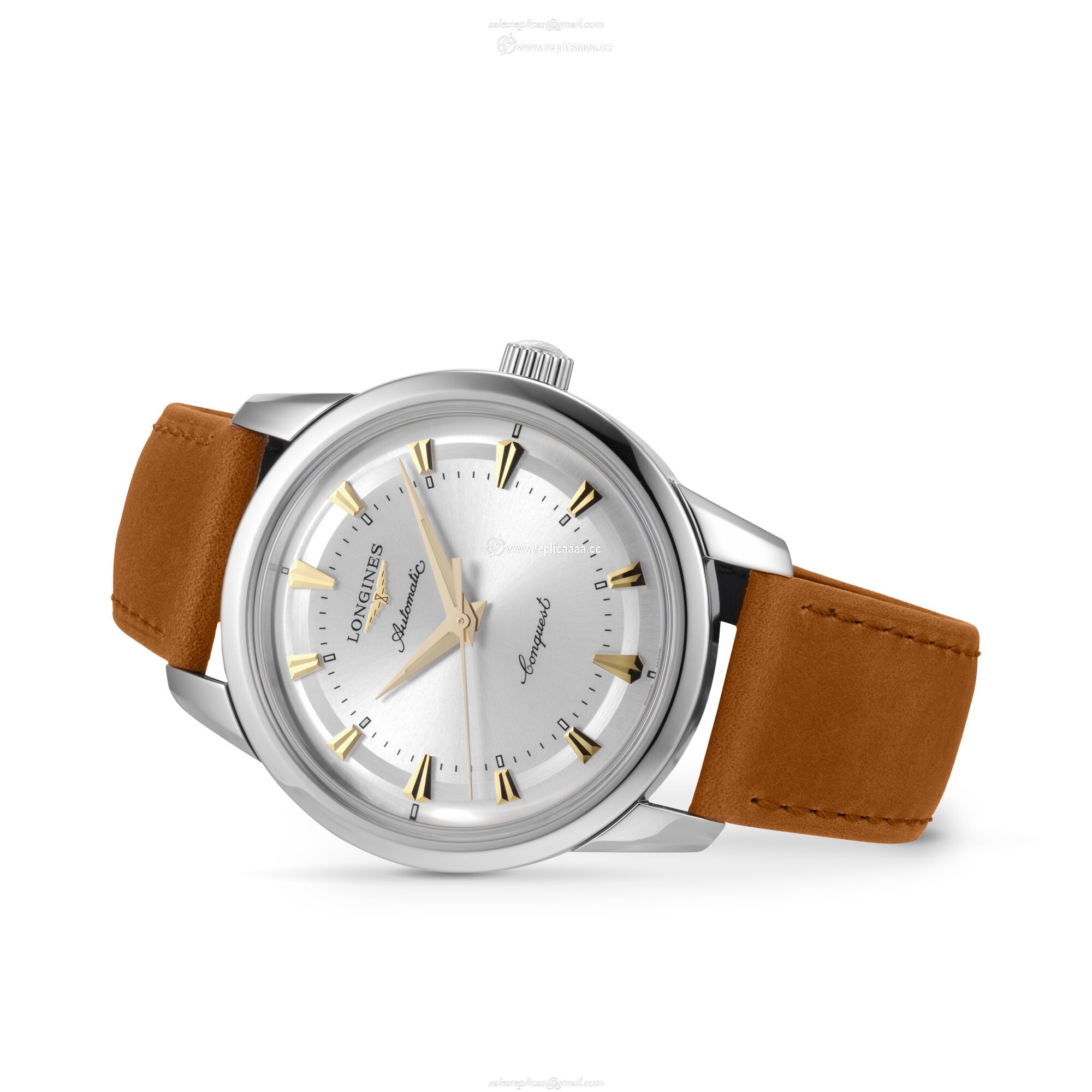 Replica Longines Conquest Heritage Automatic Mens details 40mm L16504722 2 Replica Longines Conquest Heritage Automatic Mens details 40mm L16504722