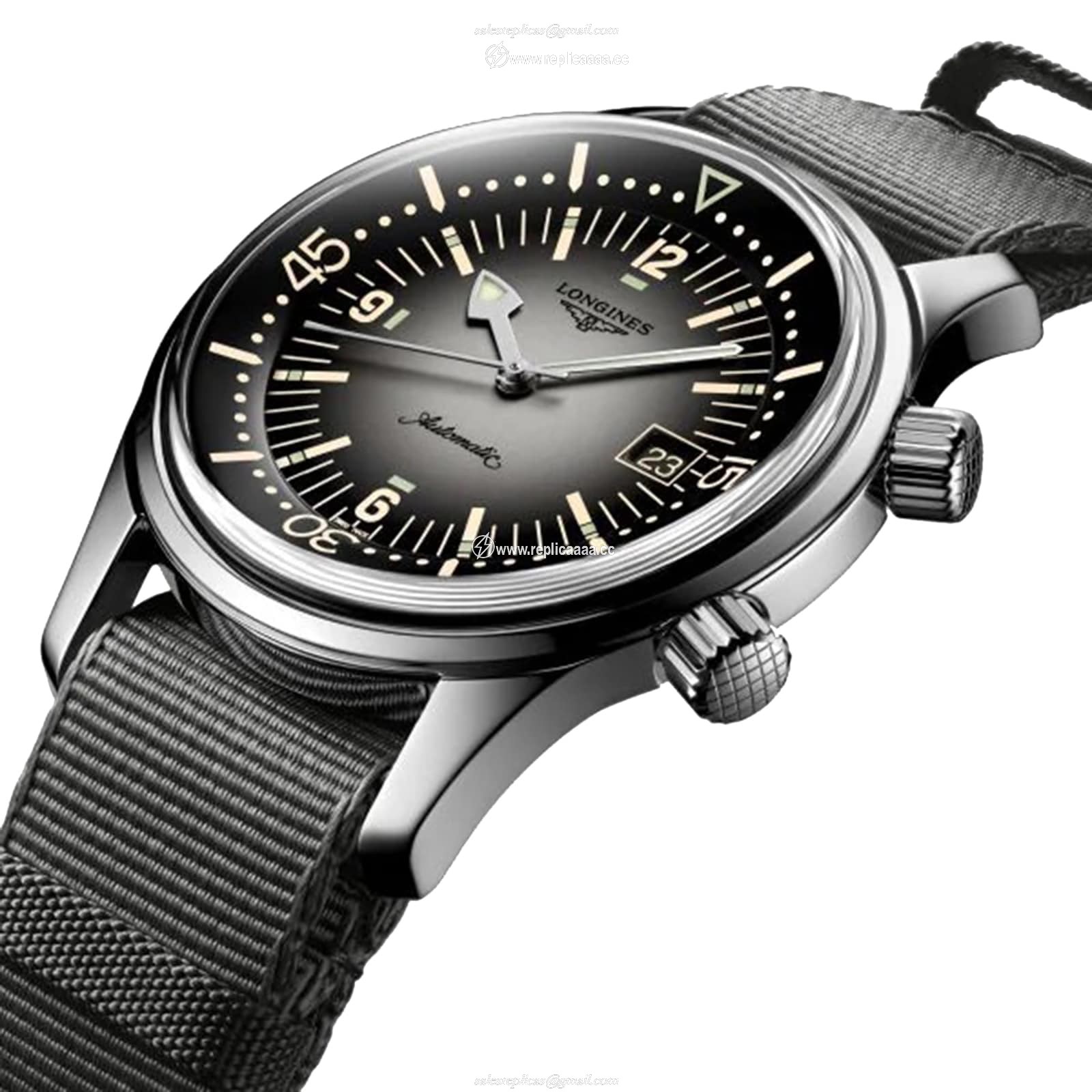 Replica Longines Legend Diver 42mm Mens details L37744702 2 Replica Longines Legend Diver 42mm Mens details L37744702