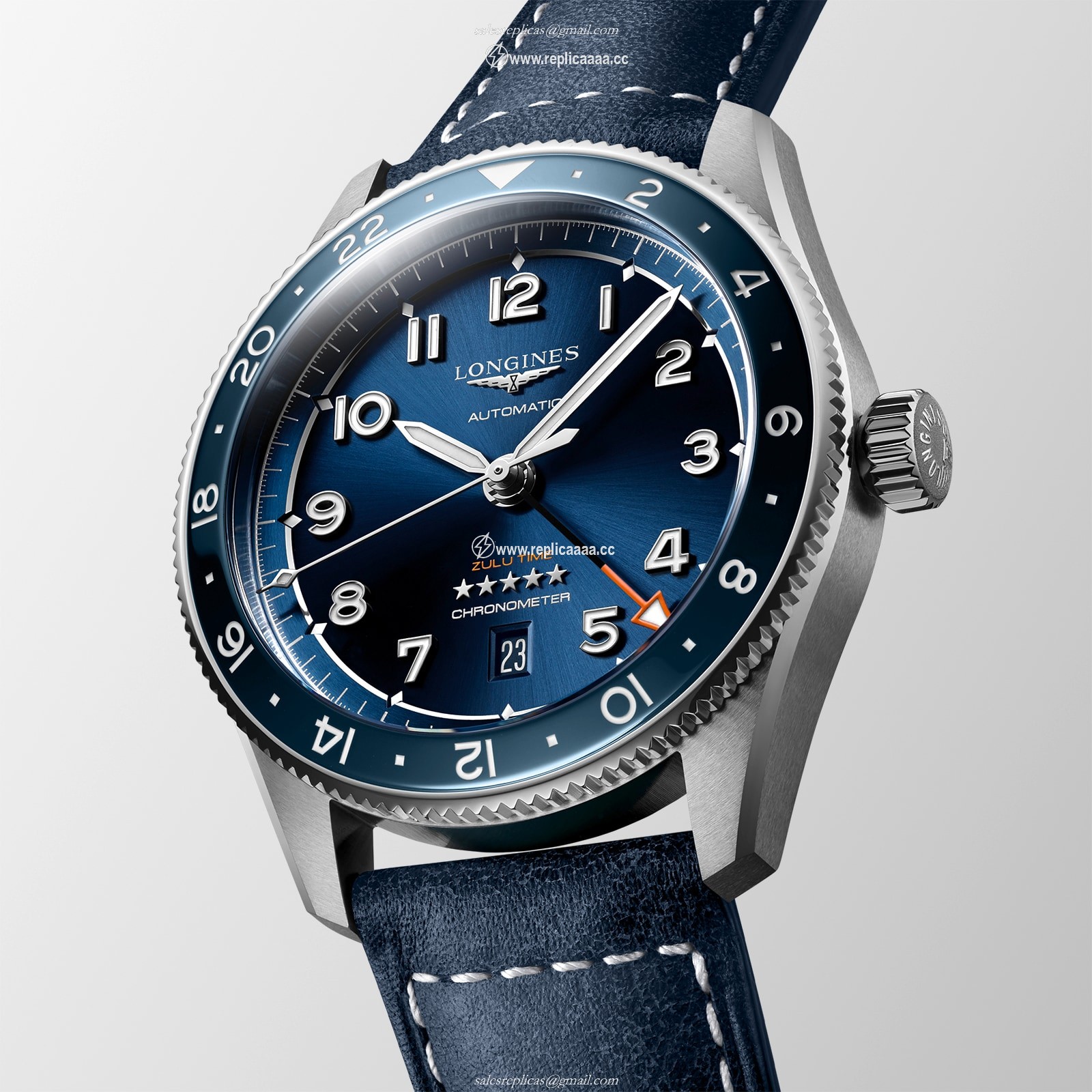 Replica Longines Spirit Zulu Time Pioneering time zones 42mm L38124932