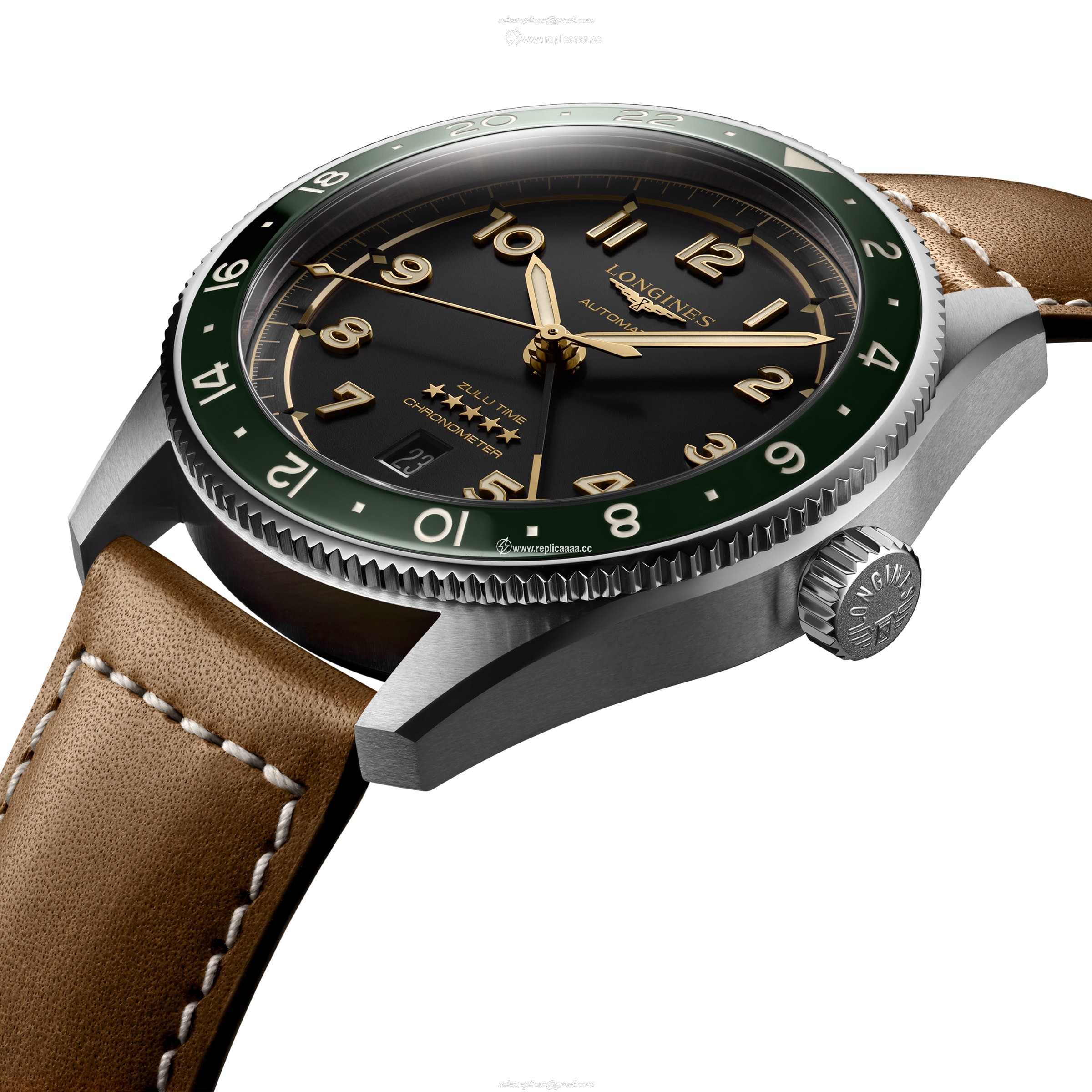 Replica Longines Spirit Zulu Time Pioneering time zones 42mm L38124632 2 Replica Longines Spirit Zulu Time Pioneering time zones 42mm L38124632