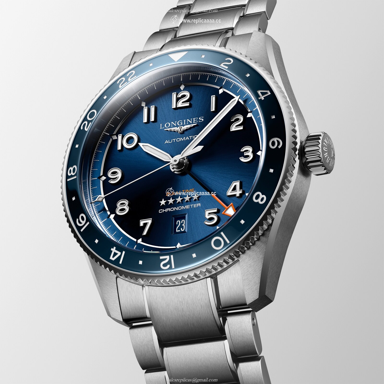 Replica Longines Spirit Zulu Time Pioneering time zones 42mm L38124936