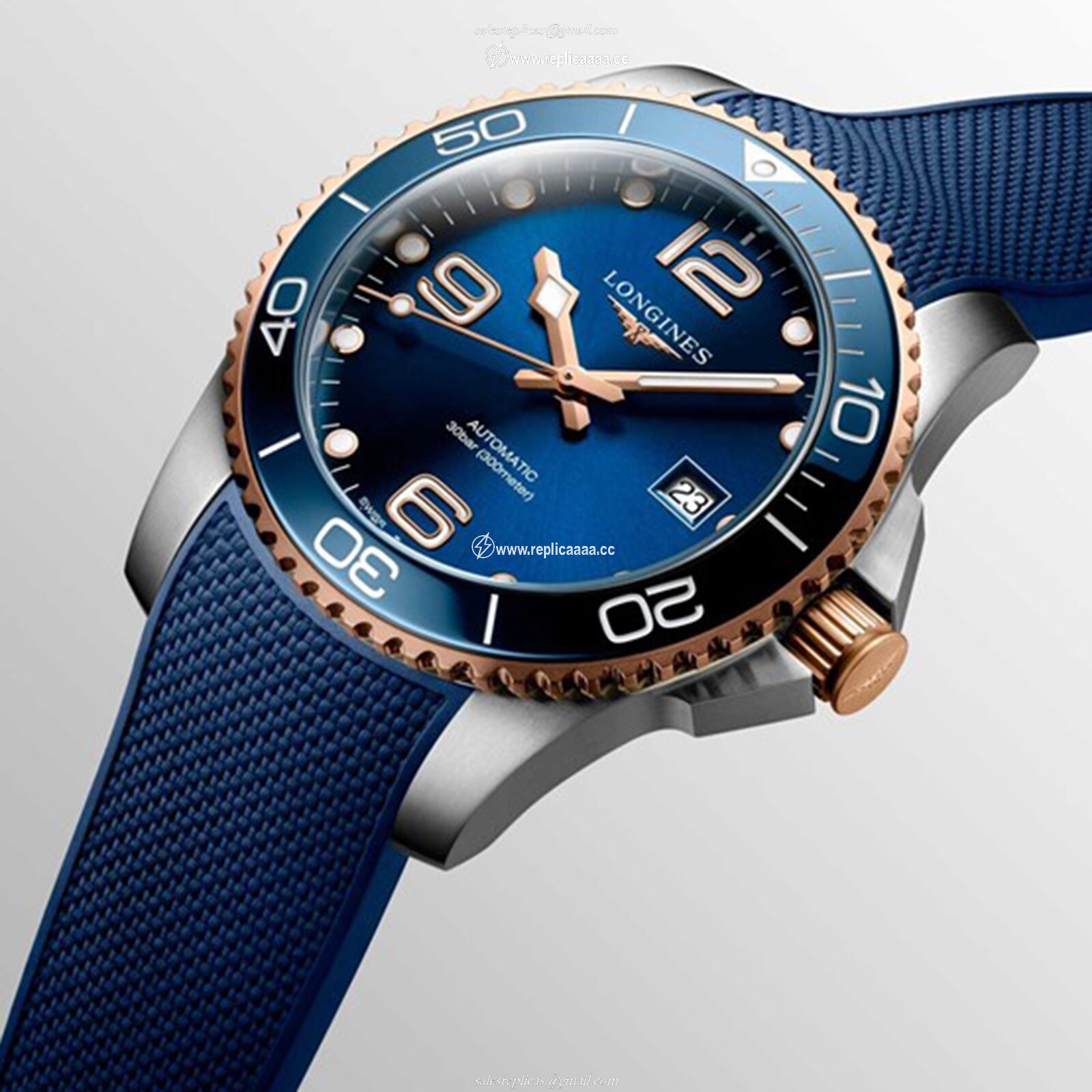 Replica Longines HydroConquest 41mm Mens details - Blue L37813989 2 Replica Longines HydroConquest 41mm Mens details - Blue L37813989