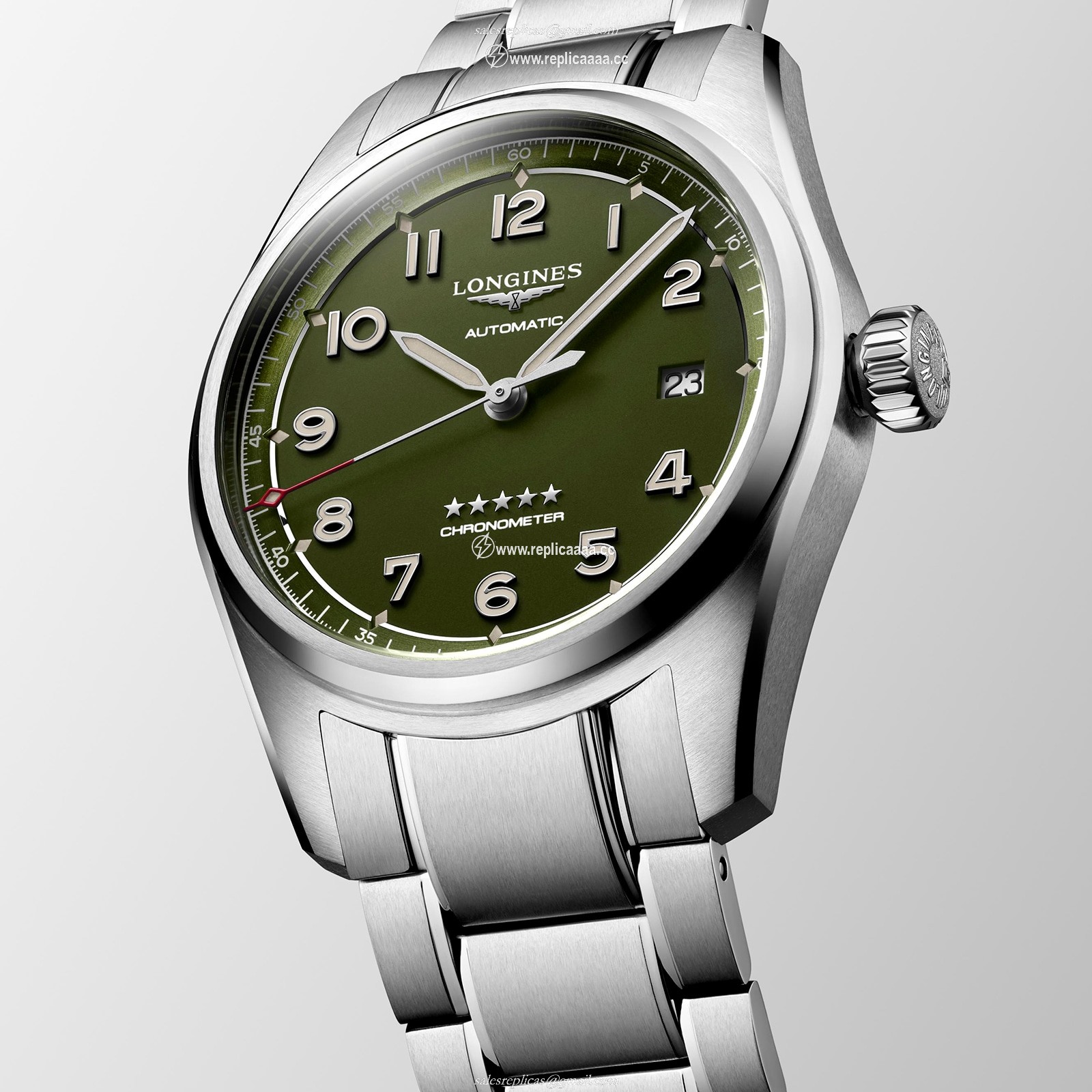 Replica Longines Spirit 40mm Mens details L38104036