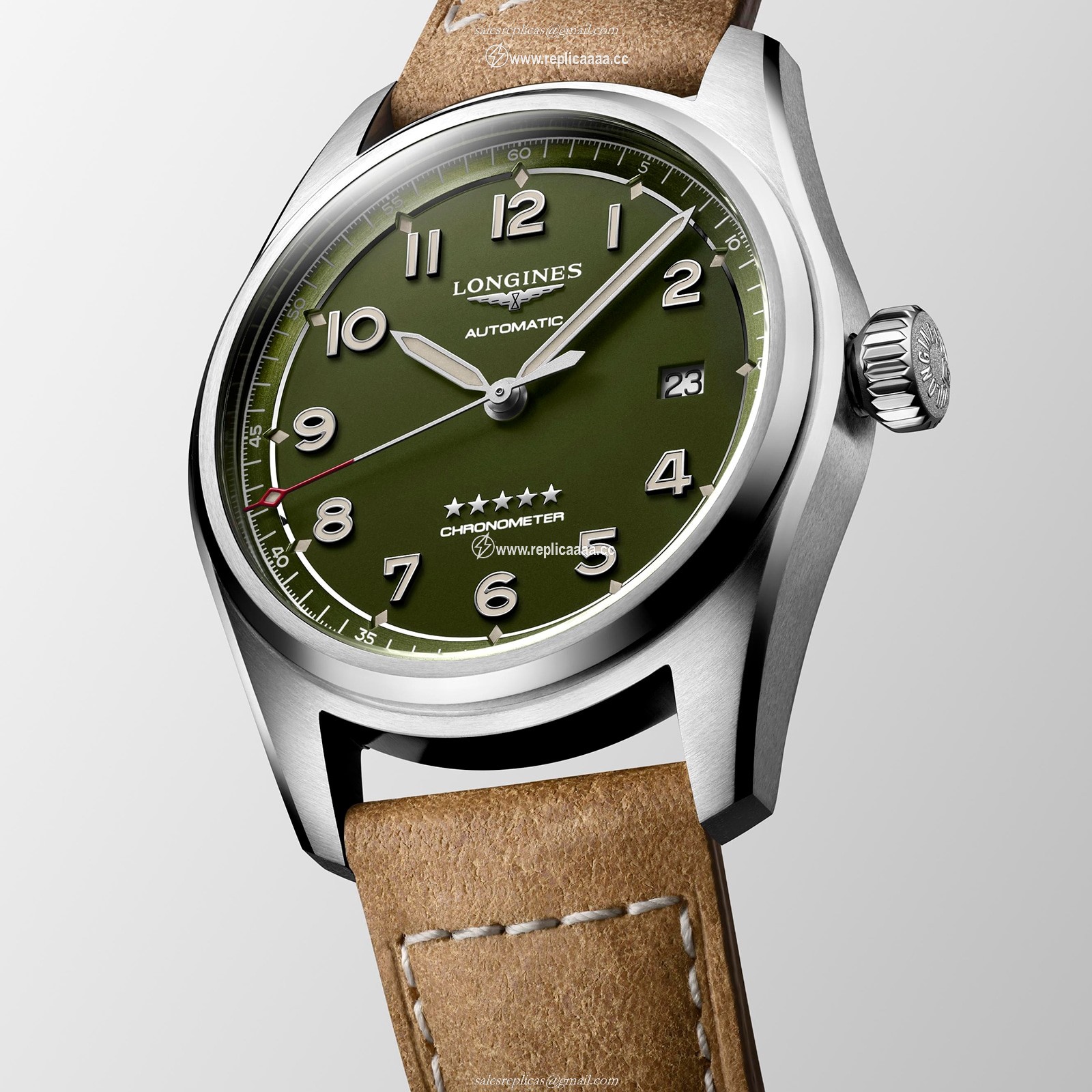 Replica Longines Spirit 40mm Mens details L38104032