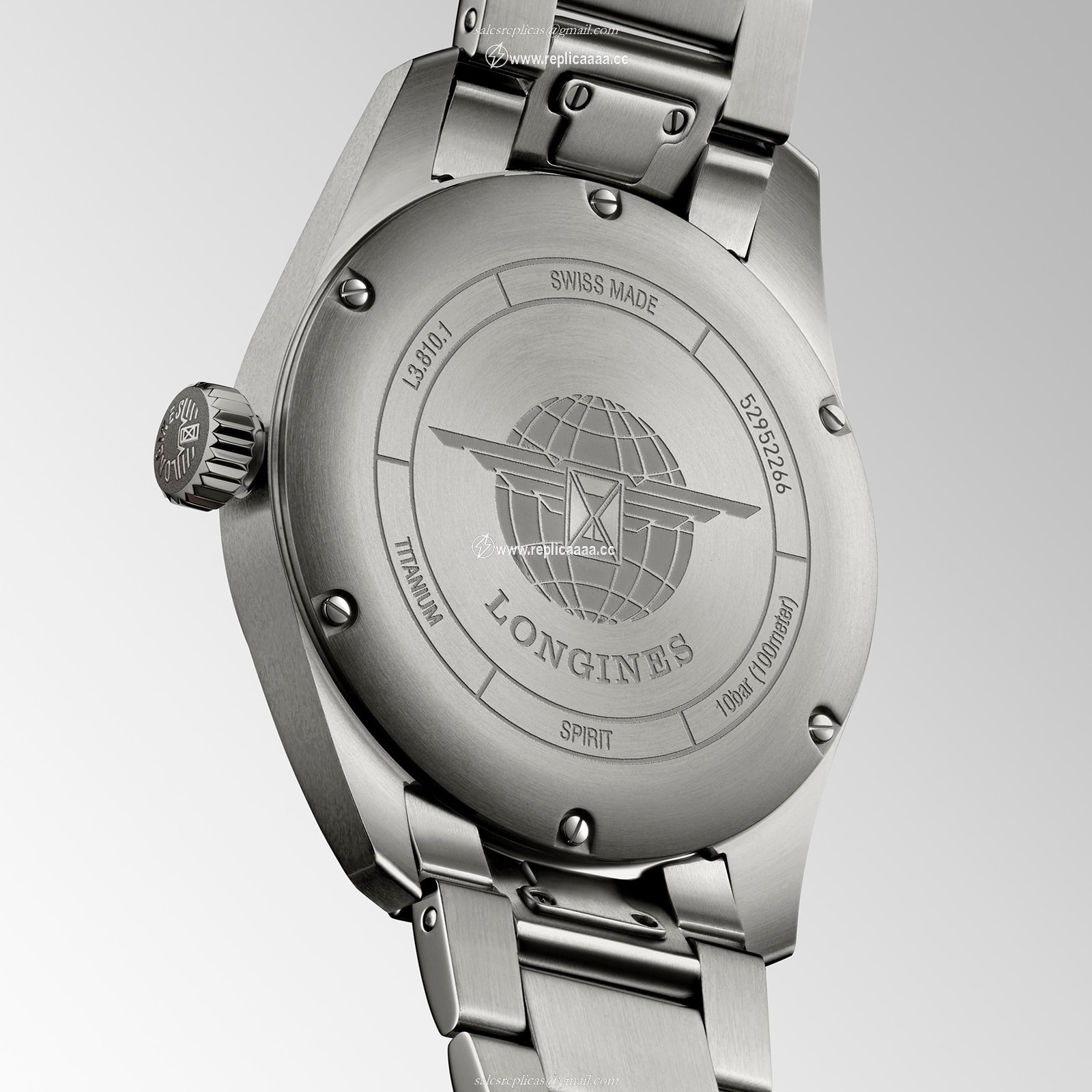 Replica Longines Spirit Titanium 40mm Mens details Grey L38101536 2 Replica Longines Spirit Titanium 40mm Mens details Grey L38101536