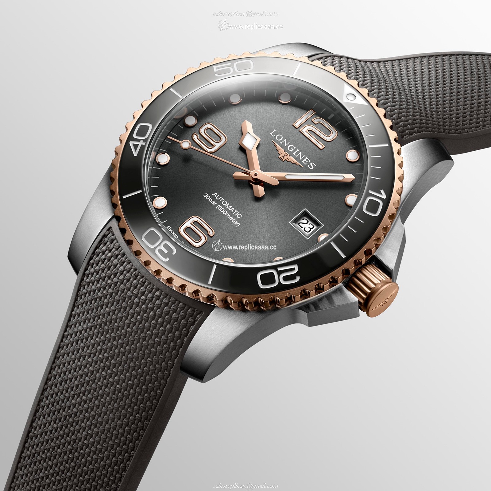 Replica Longines HydroConquest 41mm Mens details L37813789 2 Replica Longines HydroConquest 41mm Mens details L37813789