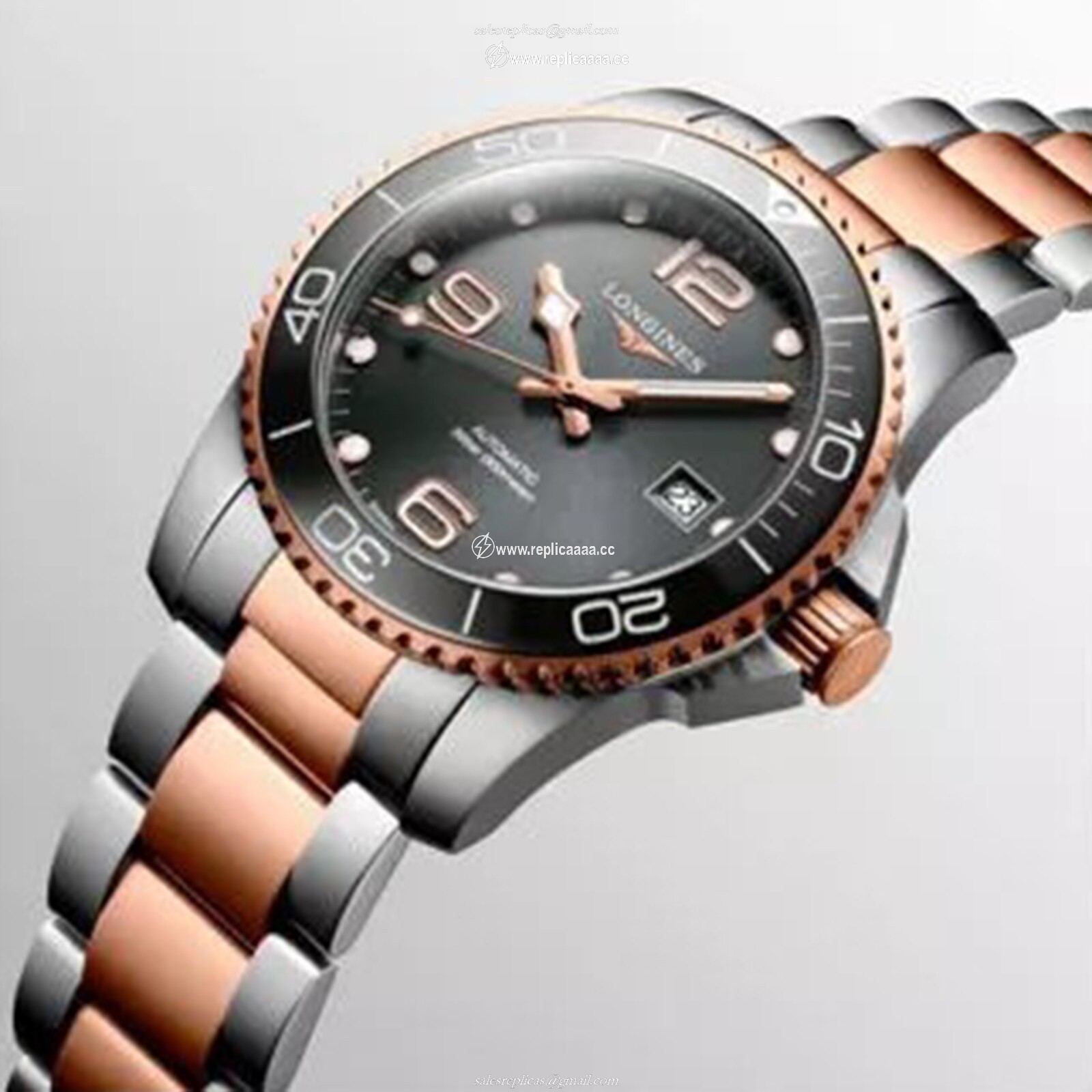 Replica Longines HydroConquest 41mm Mens details L37813787 2 Replica Longines HydroConquest 41mm Mens details L37813787