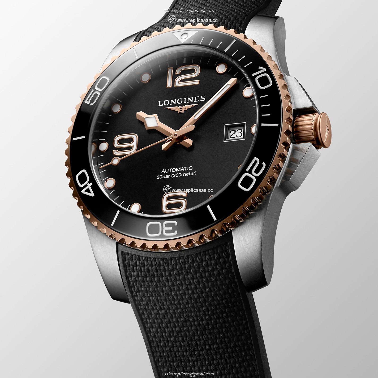 Replica Longines HydroConquest 41mm Mens details L37813589 2 Replica Longines HydroConquest 41mm Mens details L37813589