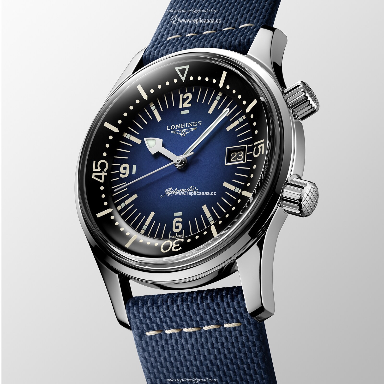 Replica Longines Legend Diver 42mm Mens details L37744902 2 Replica Longines Legend Diver 42mm Mens details L37744902
