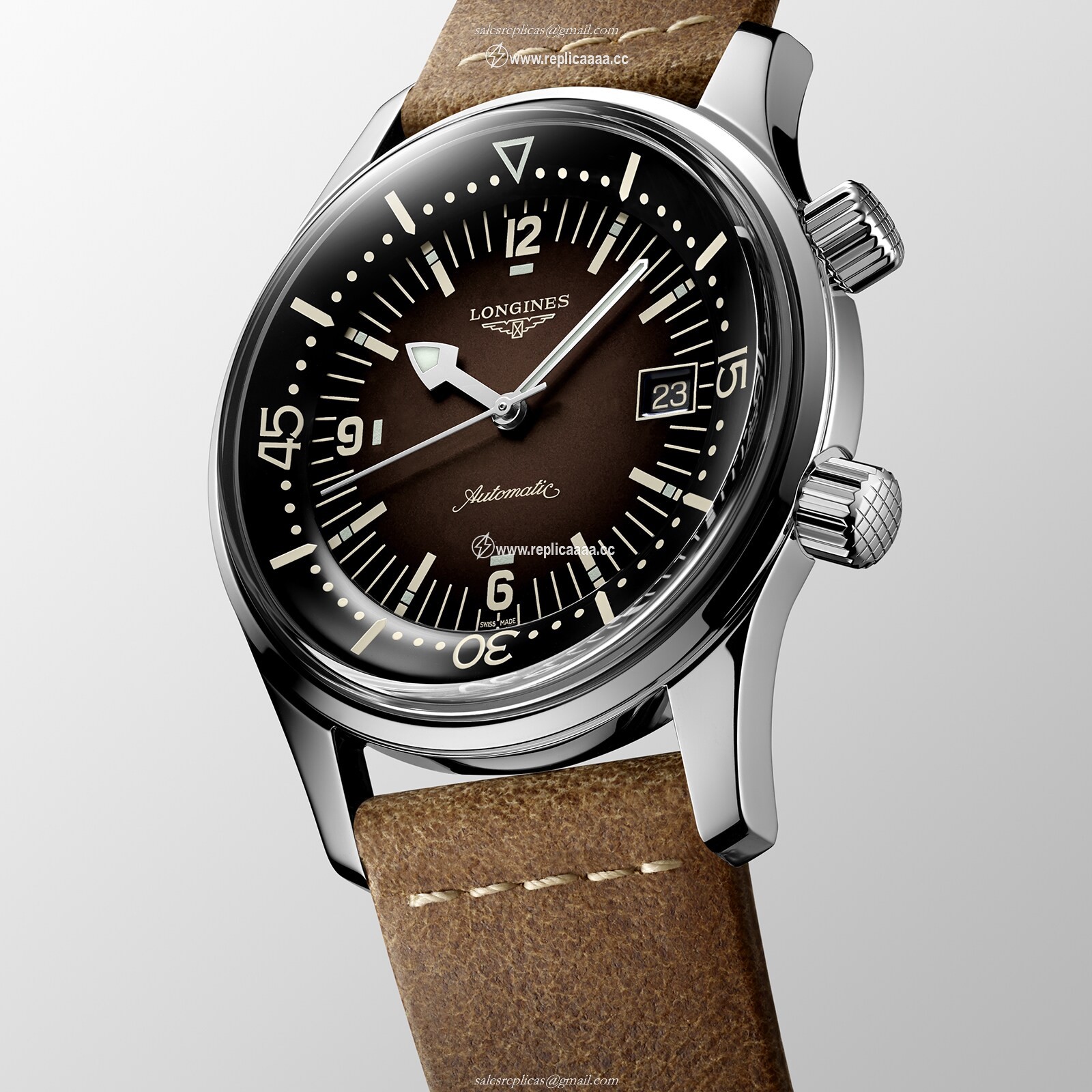 Replica Longines Legend Diver 42mm Mens details L37744602 2 Replica Longines Legend Diver 42mm Mens details L37744602