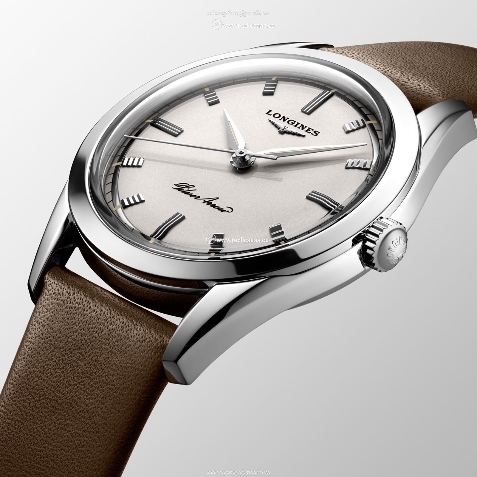 Replica Longines Silver Arrow 38.5mm Mens details L28344722 2 Replica Longines Silver Arrow 38.5mm Mens details L28344722
