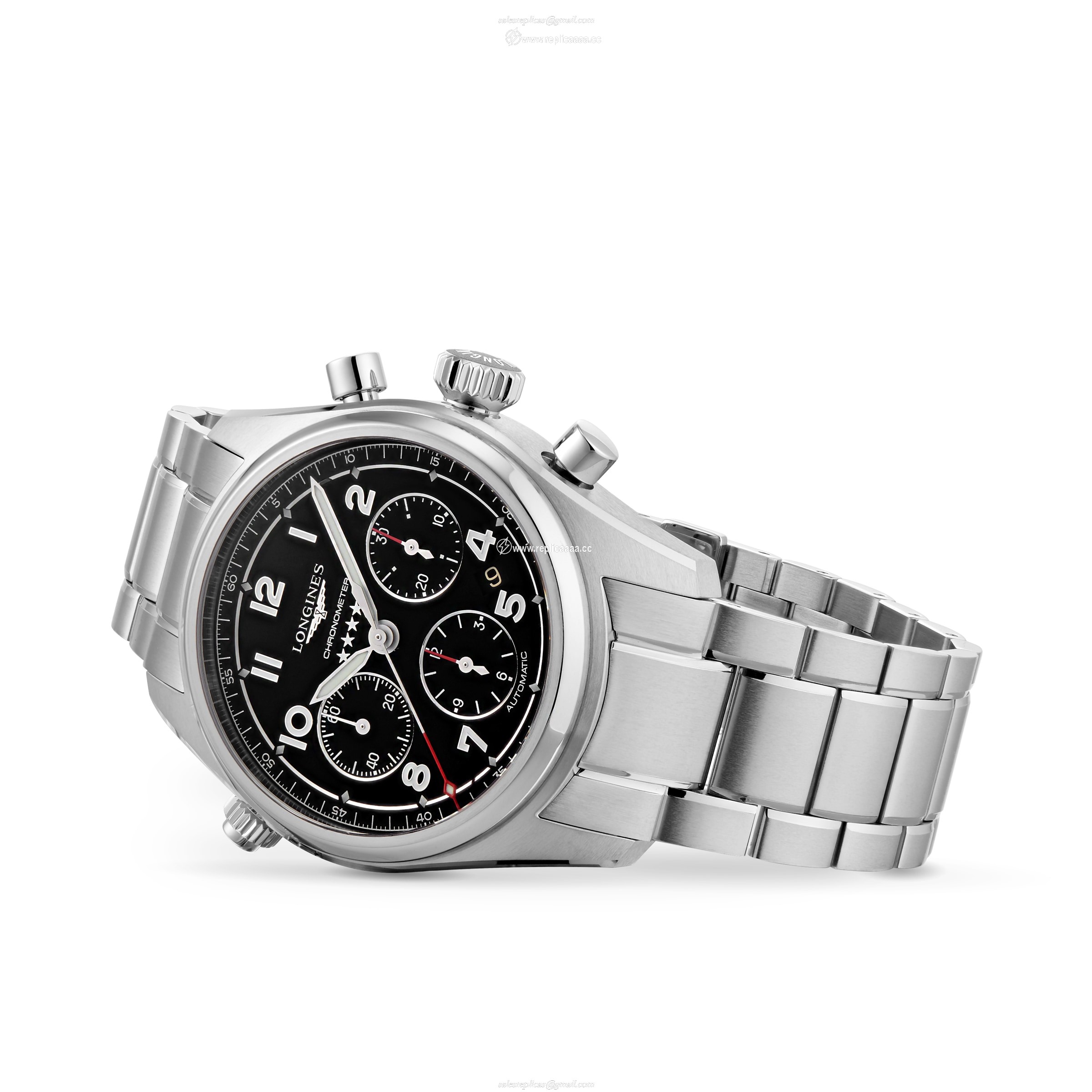 Replica Longines Spirit 42mm Mens details L38204536