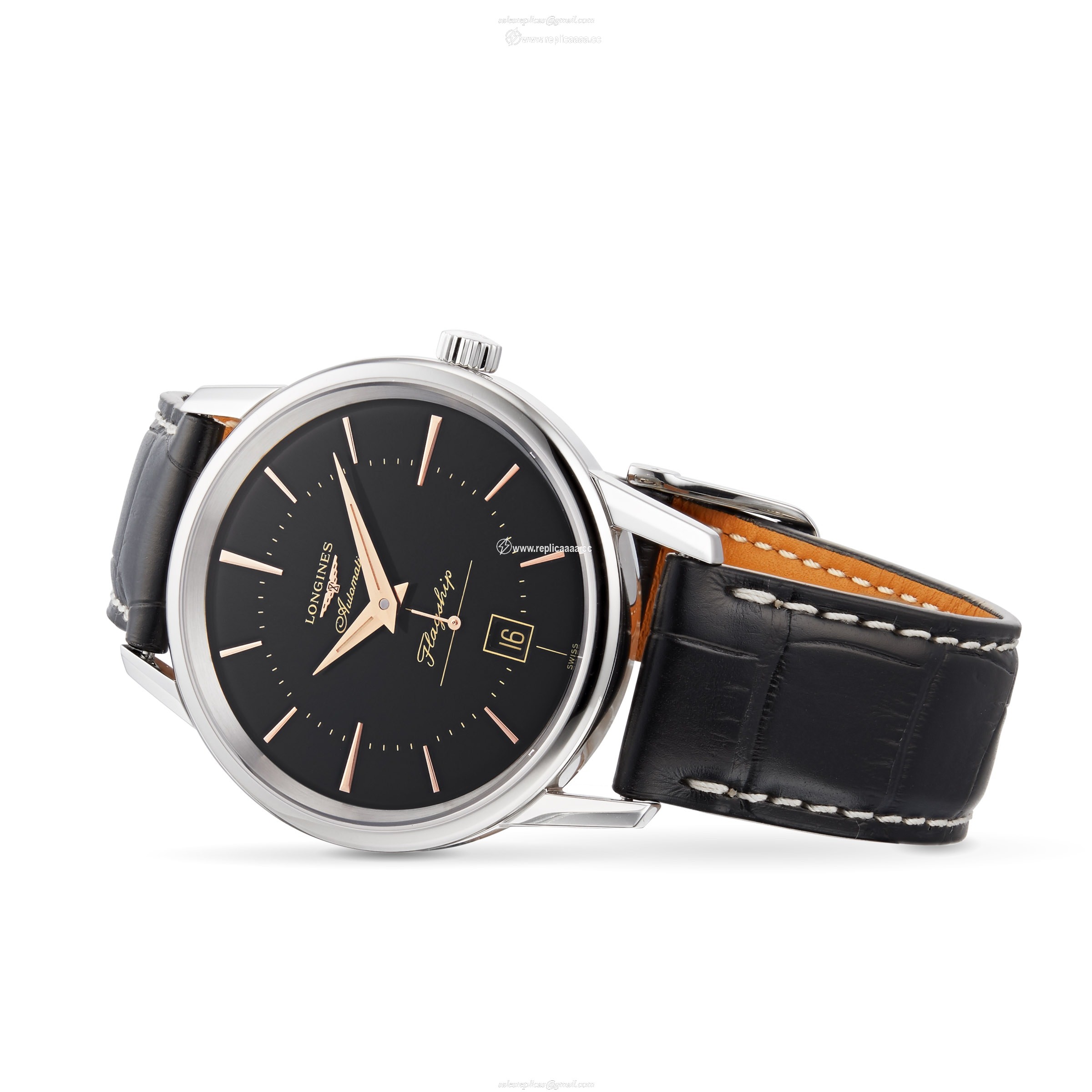 Replica Longines Flagship Heritage 38.5mm Mens details L47954580 2 Replica Longines Flagship Heritage 38.5mm Mens details L47954580