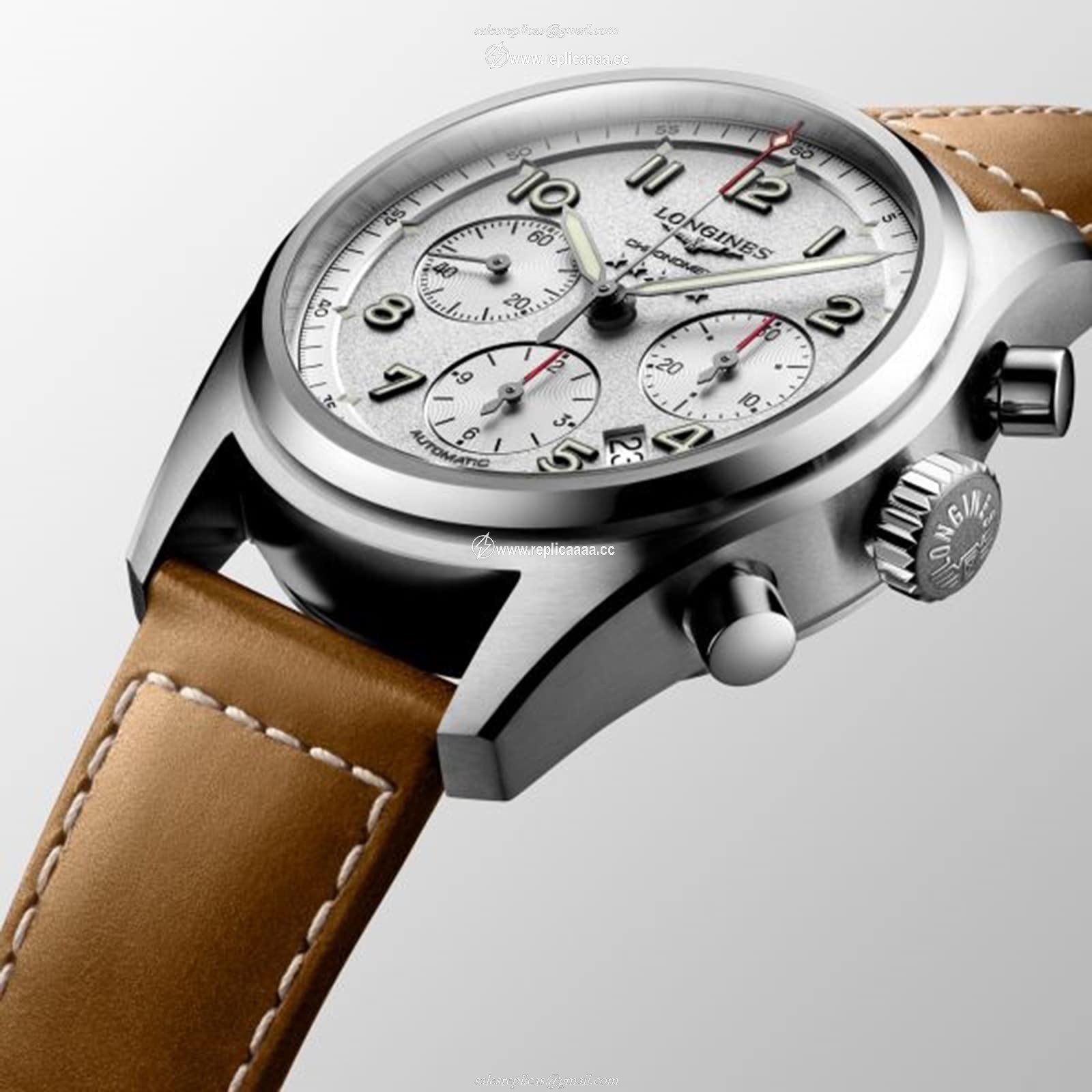 Replica Longines Spirit 42mm Mens details L38204732
