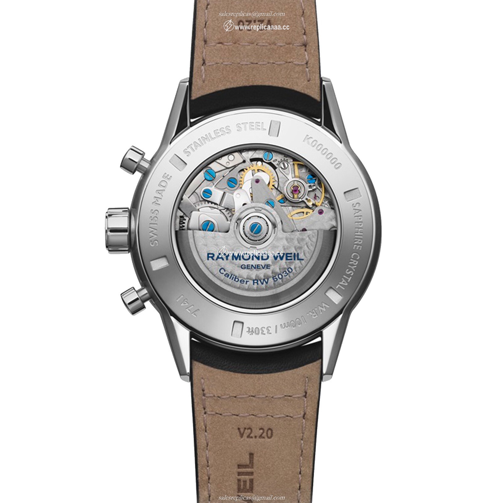 Replica Raymond Weil Freelancer 43.5mm Mens details 7741-SC1-30021