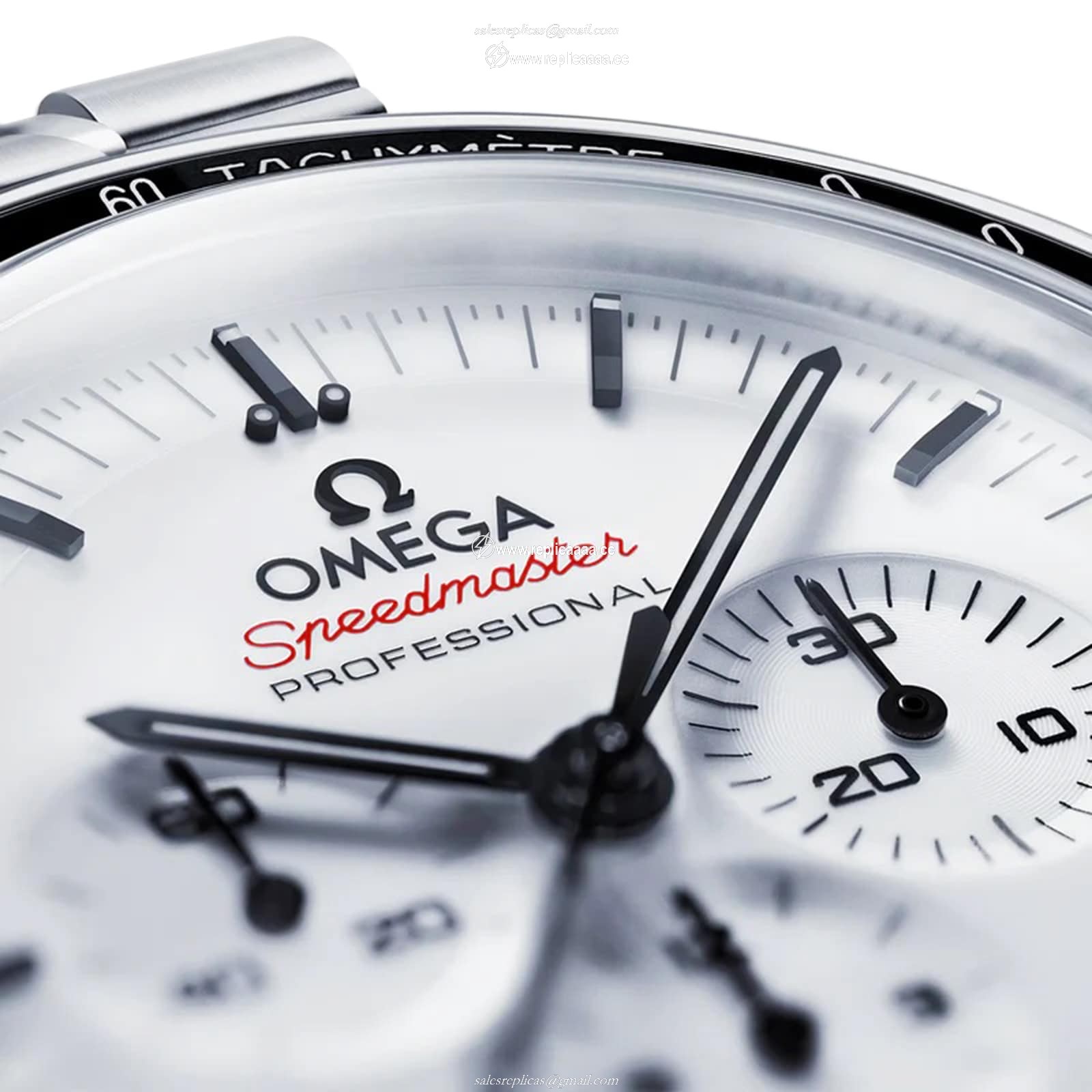 Replica Omega Speedmaster Moonwatch Professional 42mm Mens details White O31030425004001