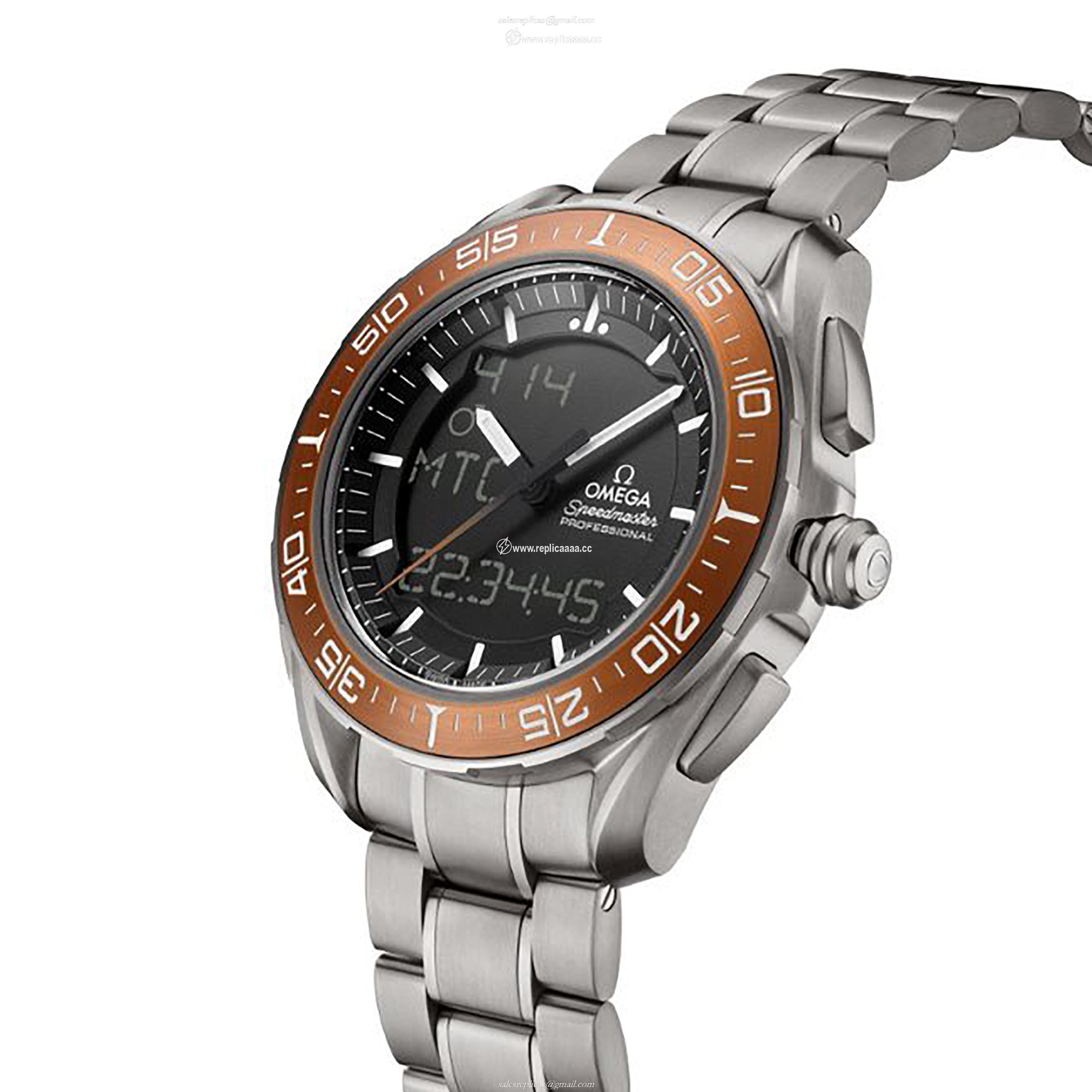 Replica Omega Speedmaster Time On Mars 45mm Mens details O31890457901003