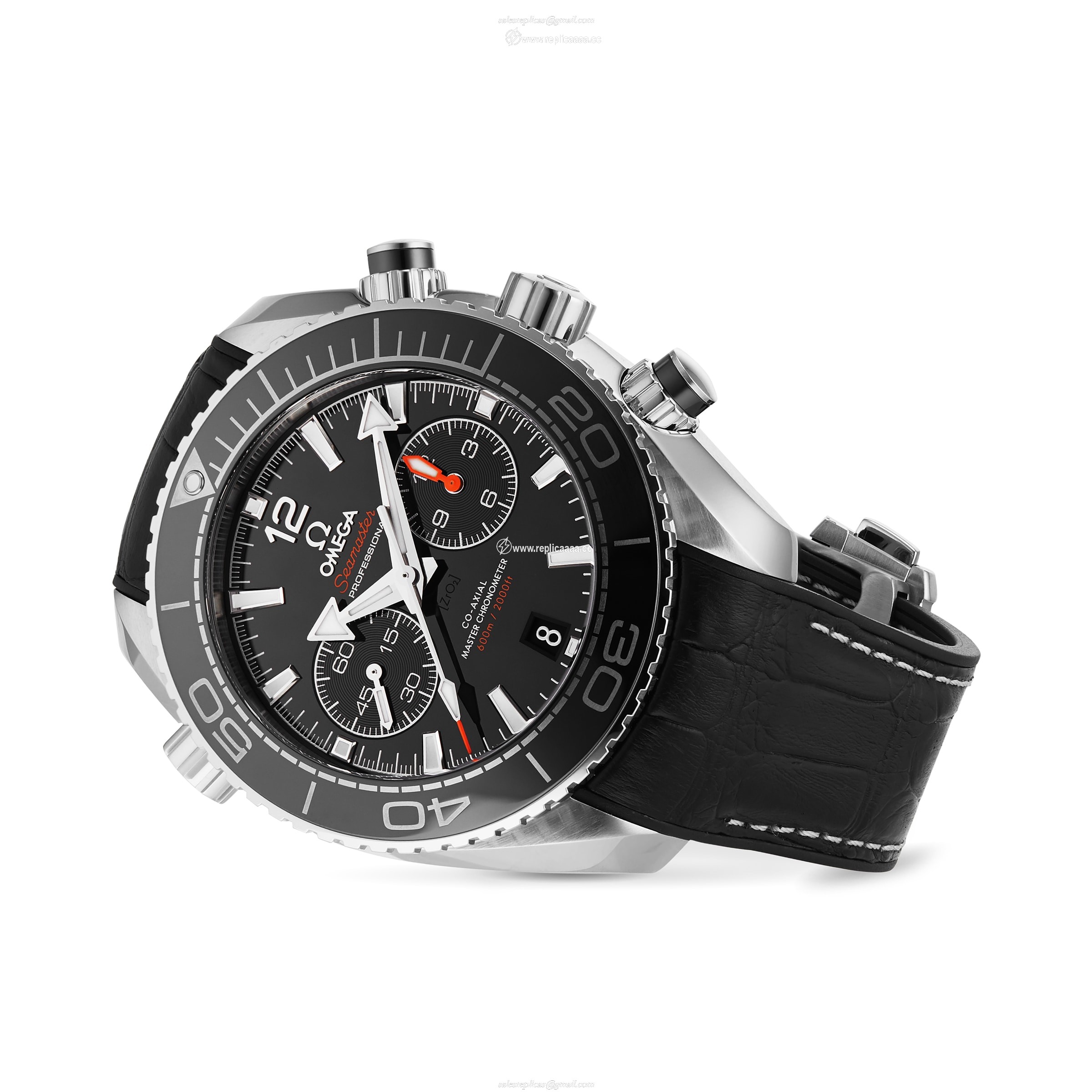 Replica Omega Seamaster Planet Ocean Chronograph 45.5mm Mens details O21533465101001