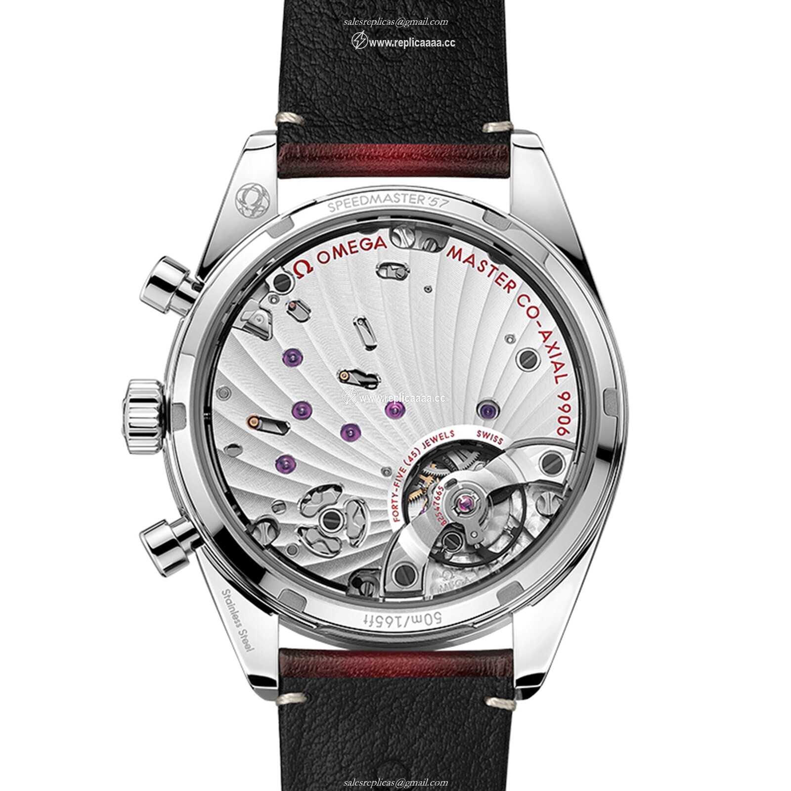 Replica Omega Speedmaster 57 Co-Axial Master Chronometer Chronograph 40.5mm Mens details Red O33212415111001