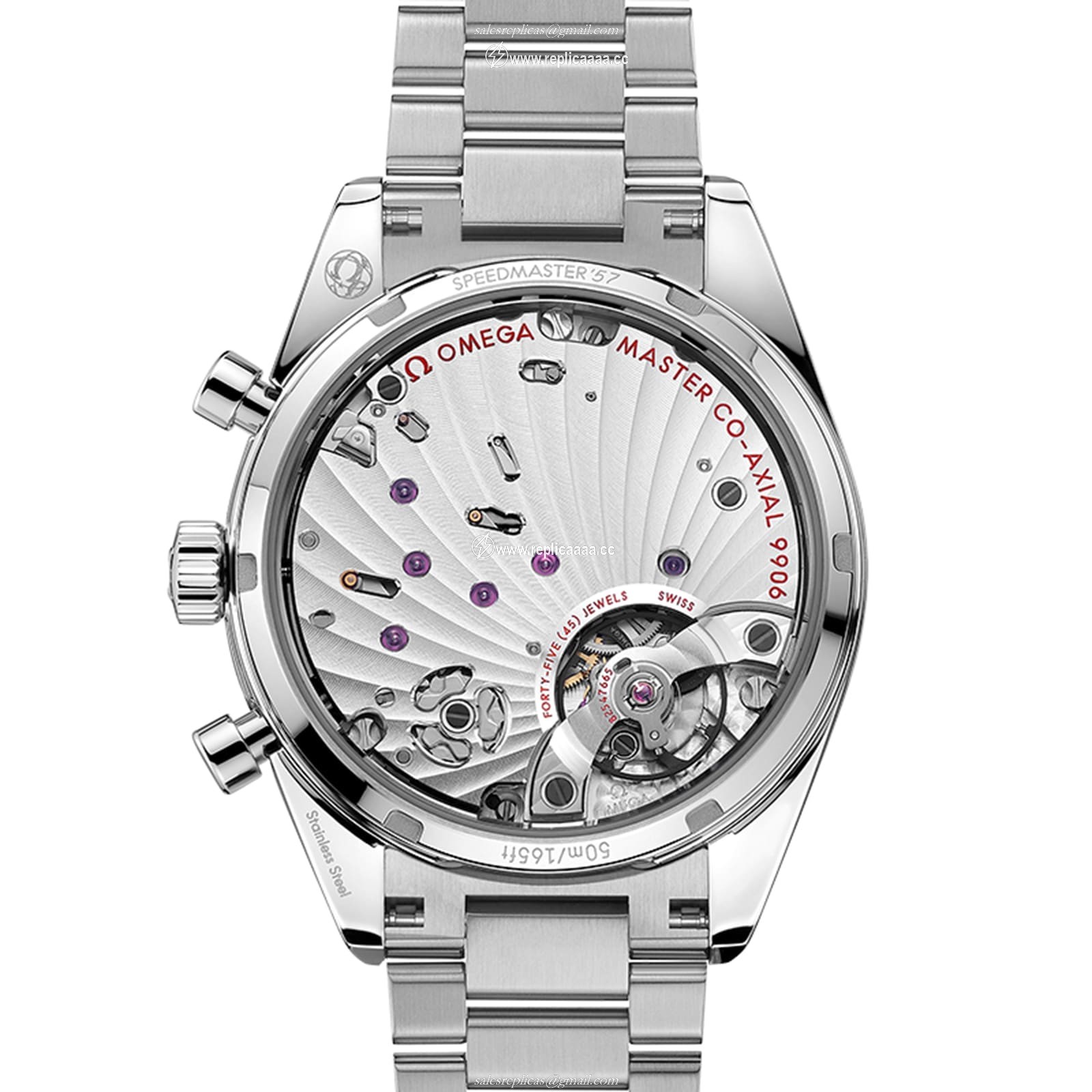 Replica Omega Speedmaster 57 Co-Axial Master Chronometer Chronograph 40.5mm Mens details Red O33210415111001