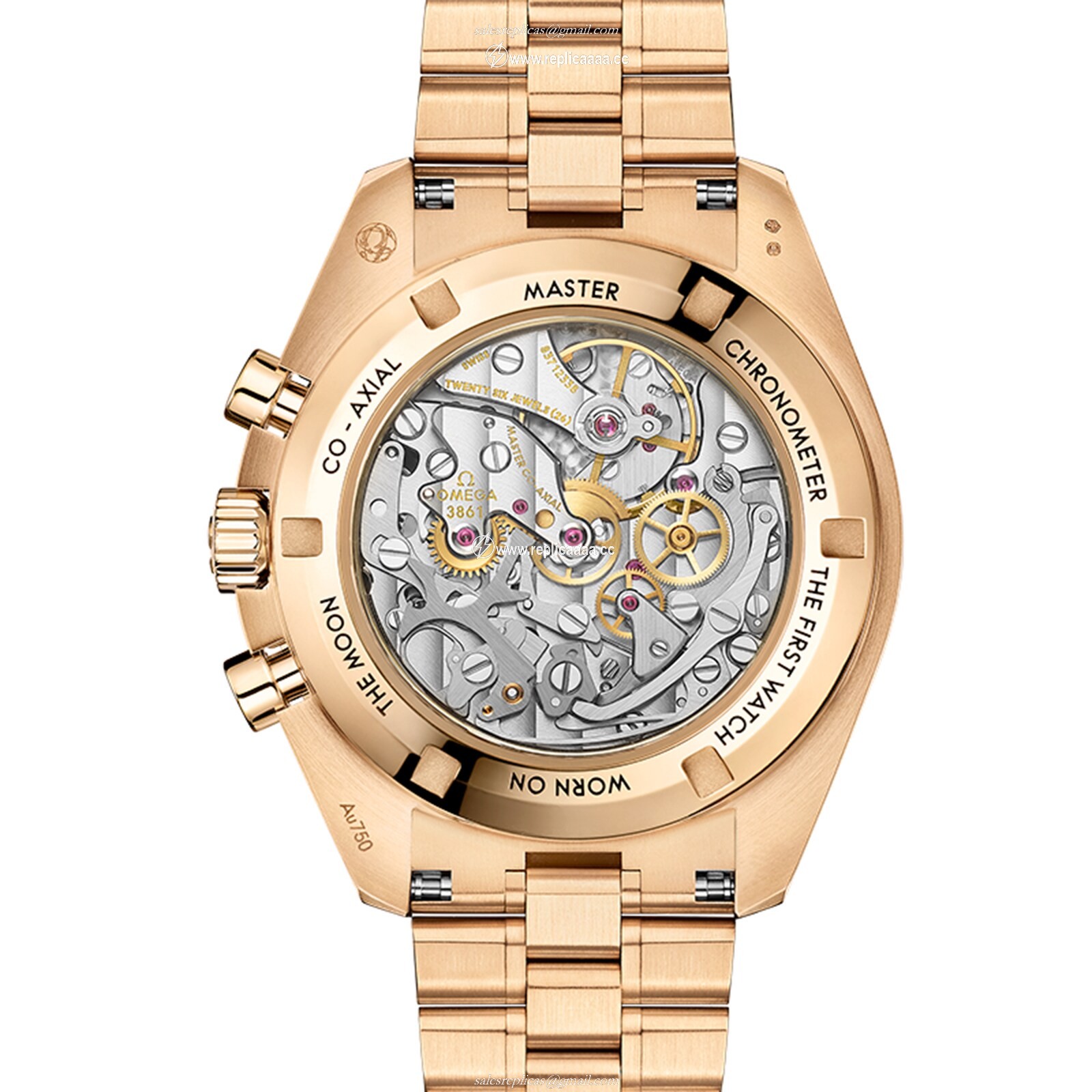 Replica Omega Speedmaster Moonwatch Professional Co-Axial Master Chronometer Chronograph 42mm Mens details Gold O31060425099002 2 Replica Omega Speedmaster Moonwatch Professional Co-Axial Master Chronometer Chronograph 42mm Mens details Gold O31060425099002
