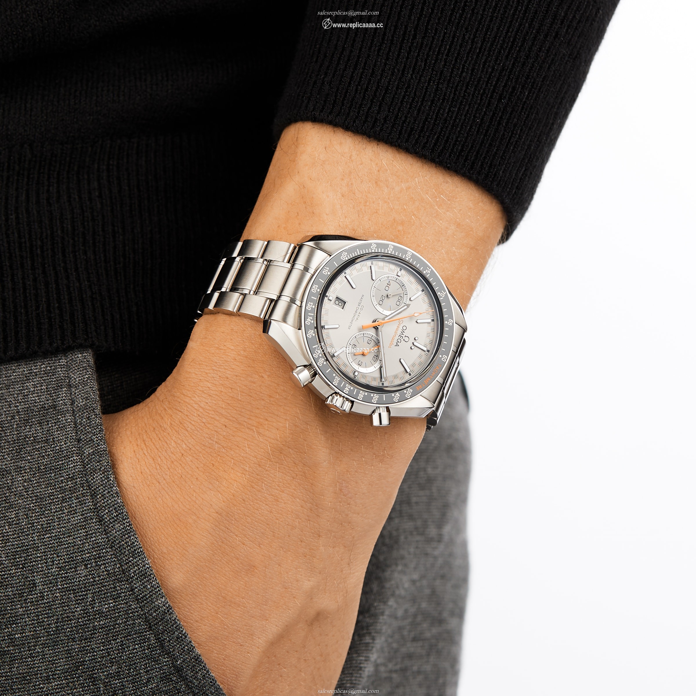 Replica Omega Speedmaster Co-Axial Master Chronometer 44mm Mens details O32930445106001