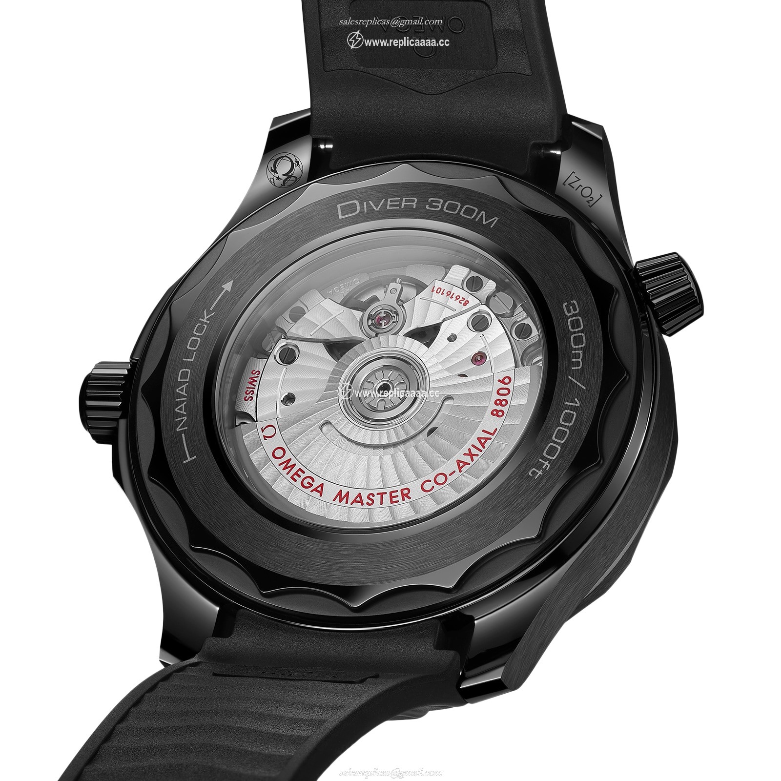 Replica Omega Seamaster Diver 300 Co-Axial Master Chronometer 43.5mm Black Black O21092442001003